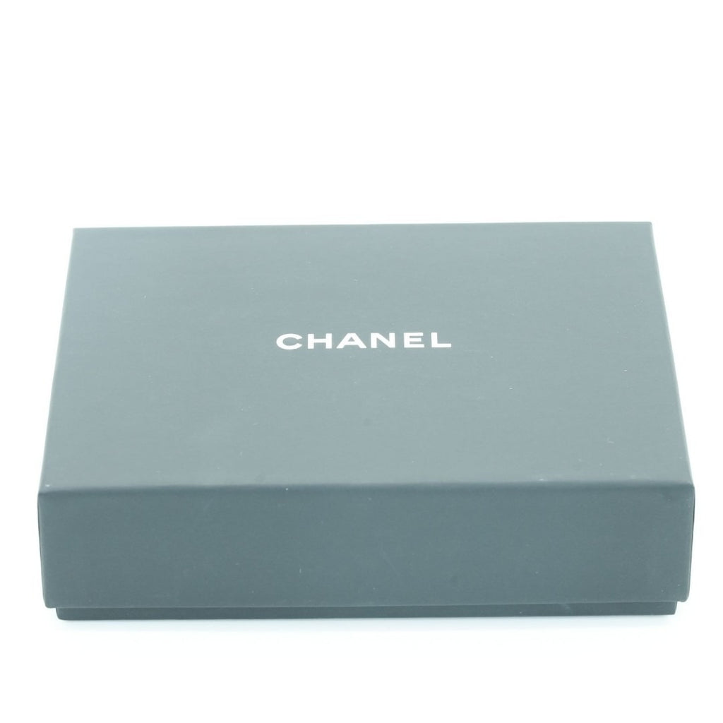 CHANEL マトラッセ 二つ折り財布 カードケース ブラック 箱 保存袋