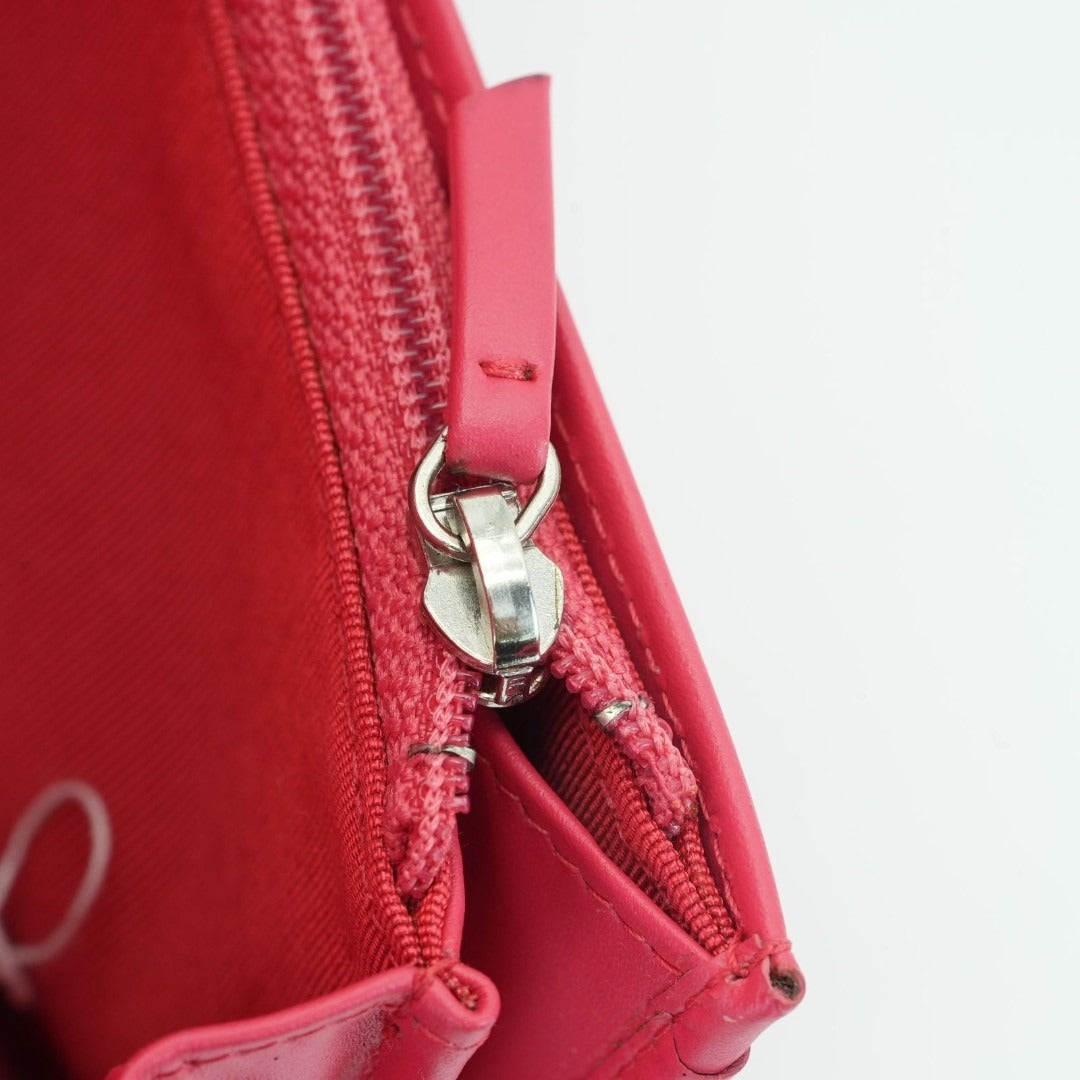 CHANEL マトラッセ 長財布 エナメル ピンク箱 保存袋ギャランティーカード