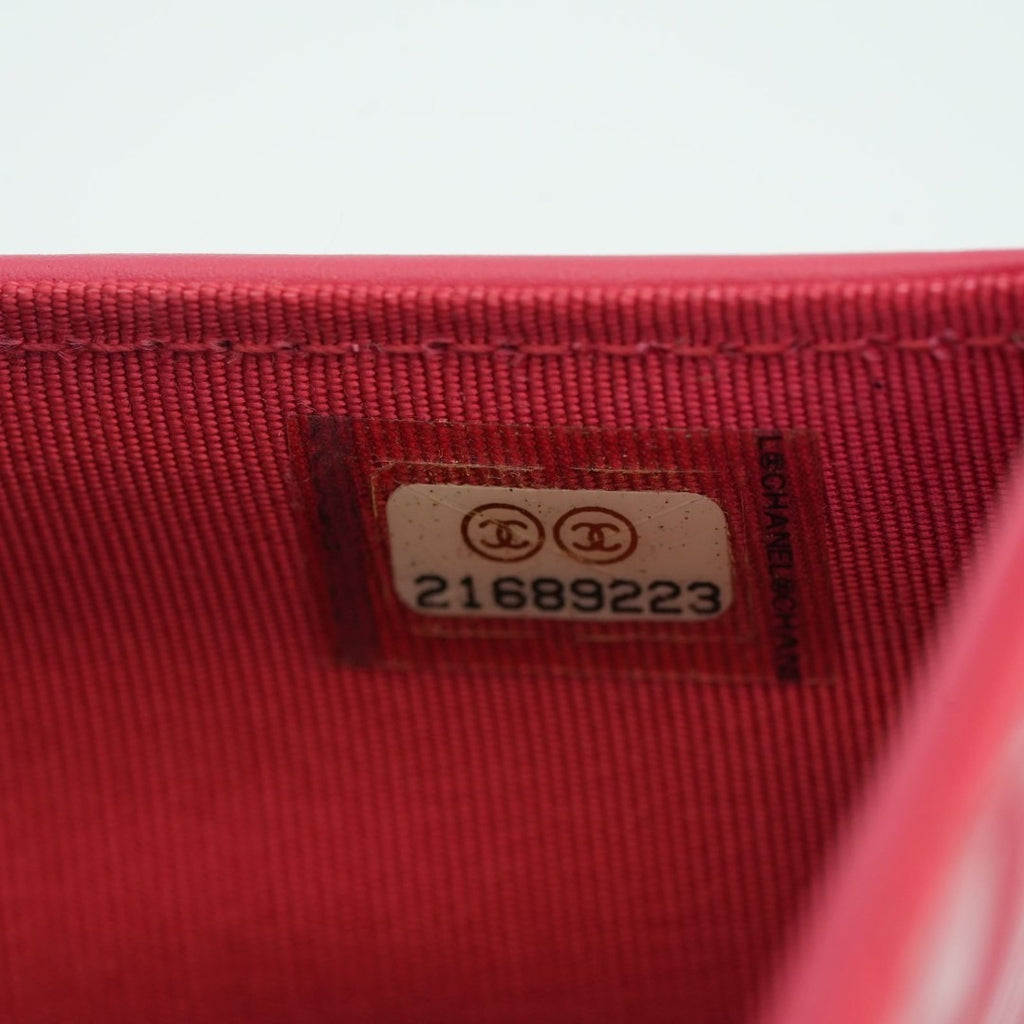 CHANEL マトラッセ 長財布 エナメル ピンク箱 保存袋ギャランティーカード