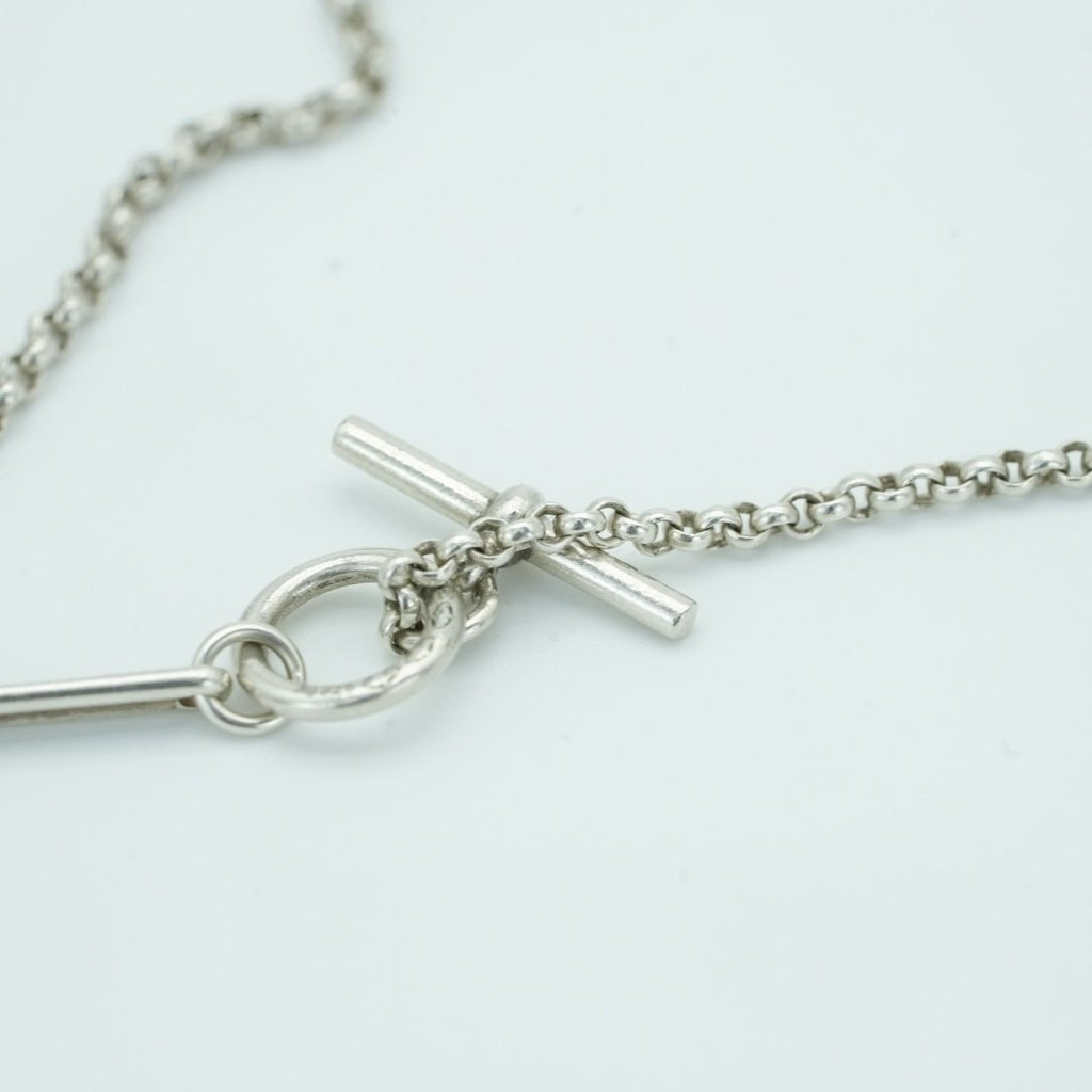 HERMES エクスリブリスMM ネックレス ネックレス コイン シルバー箱