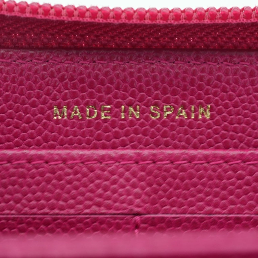 CHANEL ボーイシャネル キャビアスキン 長財布 ピンク G金具 23番台