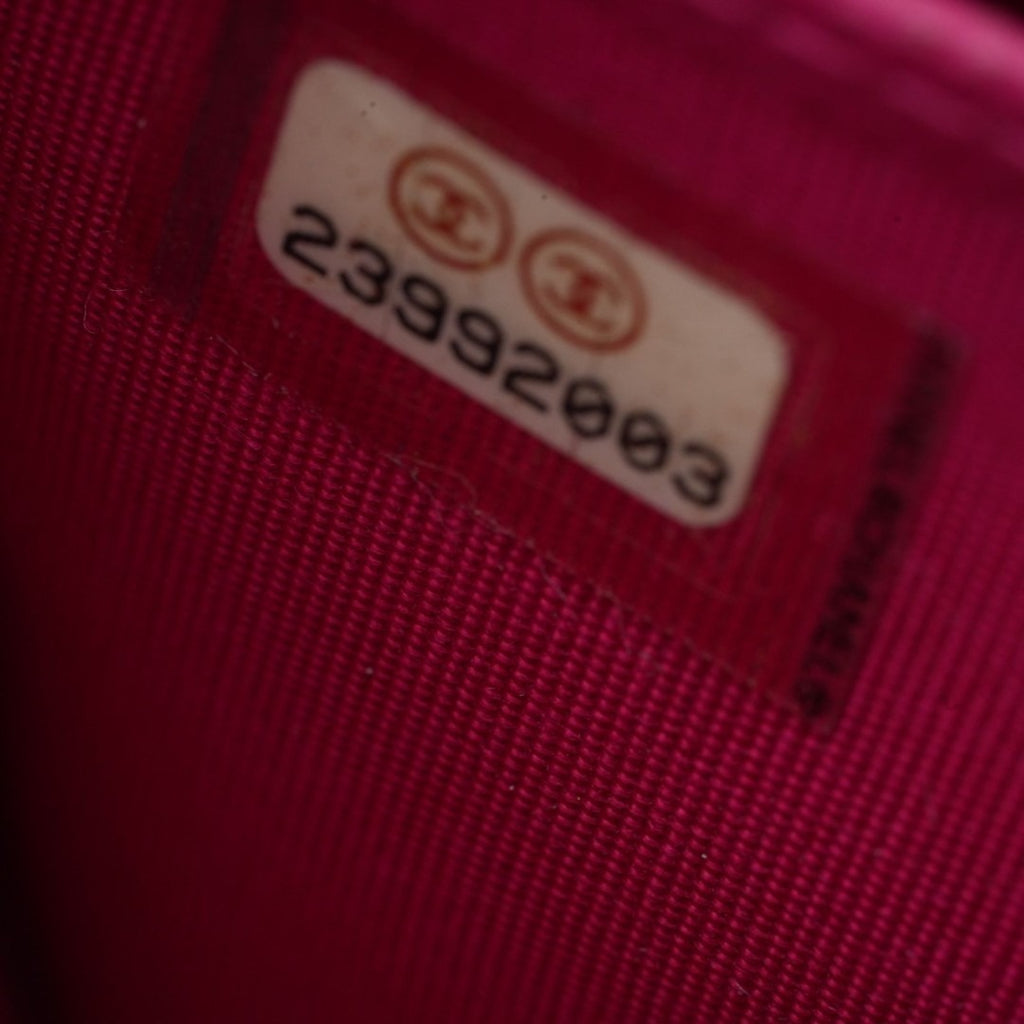 CHANEL ボーイシャネル キャビアスキン 長財布 ピンク G金具 23番台