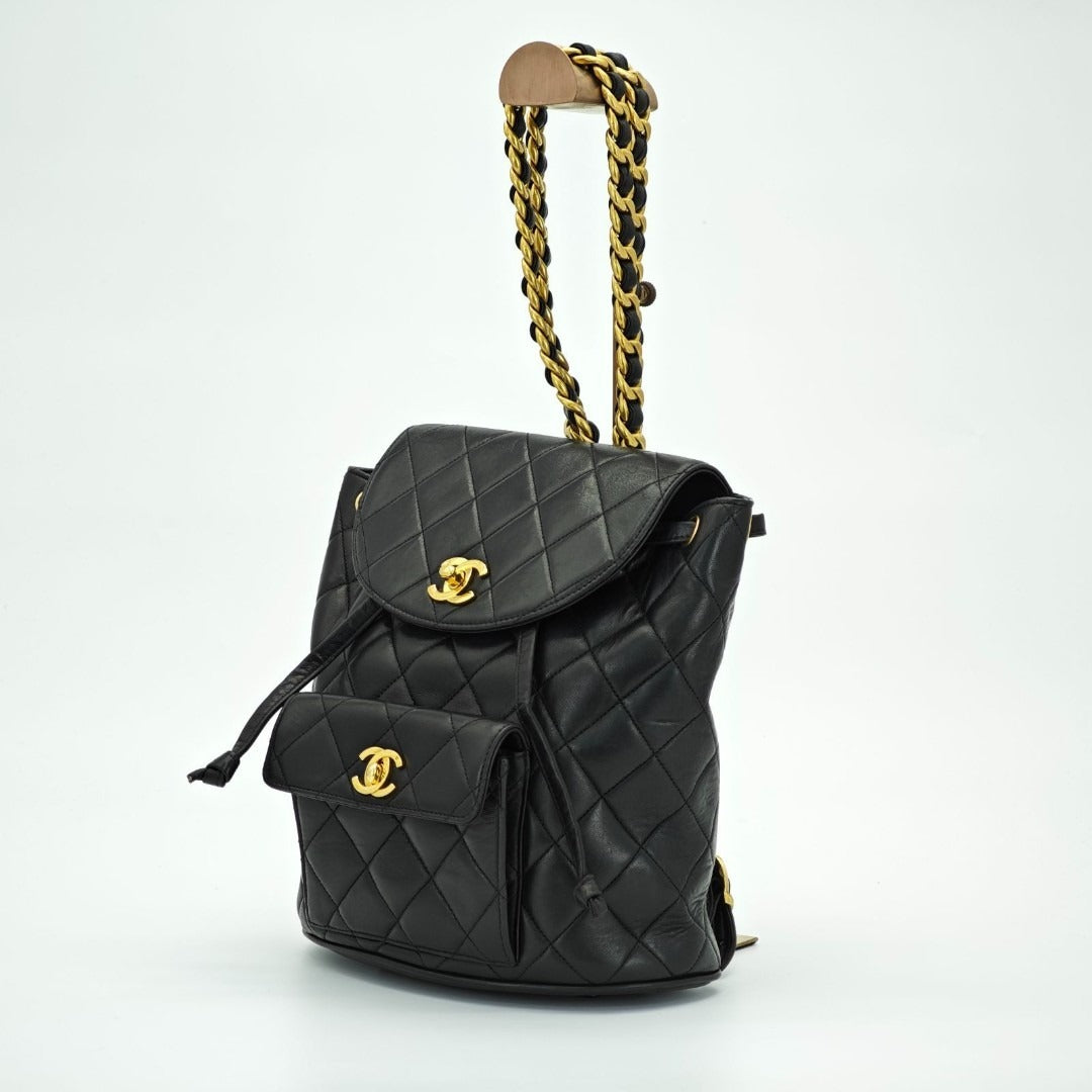 CHANEL シャネル マトラッセ バッグ リュック ブラック レディース