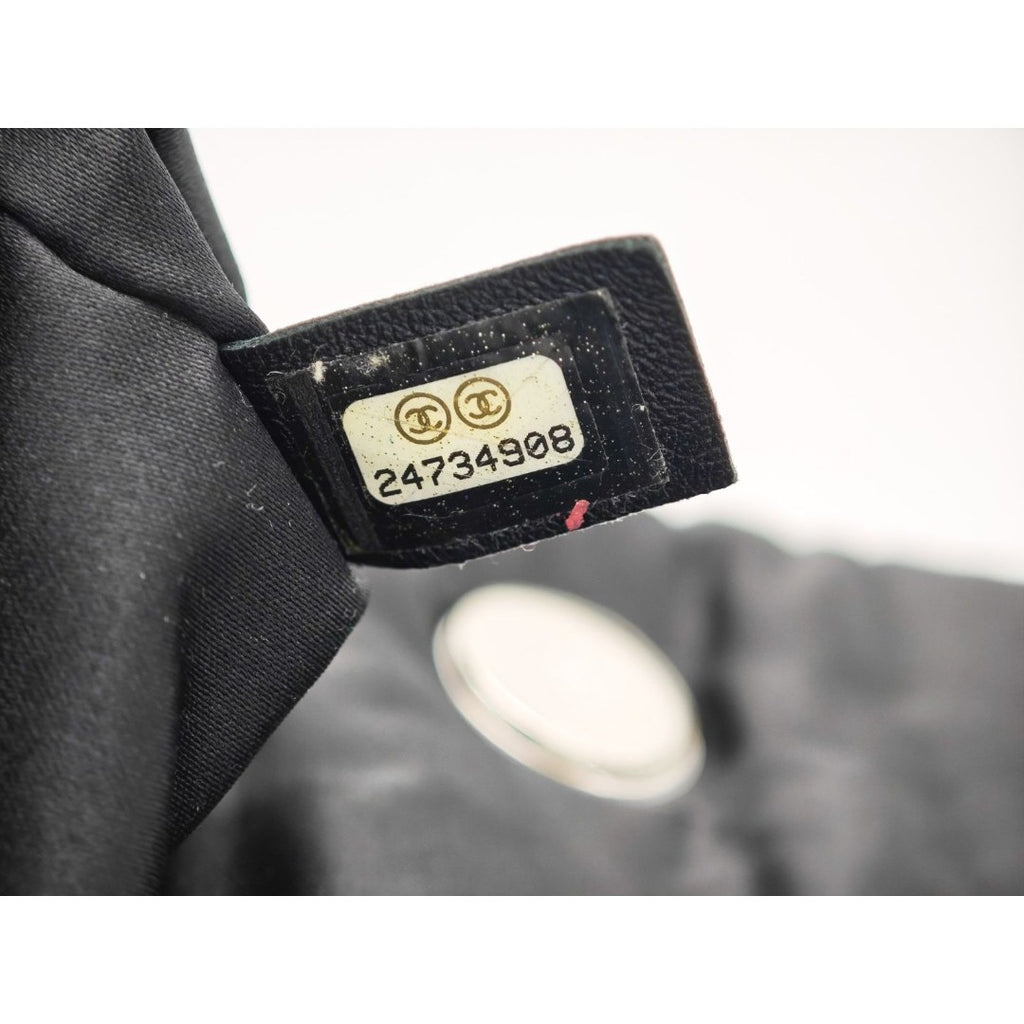 CHANEL ツイード ナイロン チェーンショルダー マトラッセ ハンドバッグ