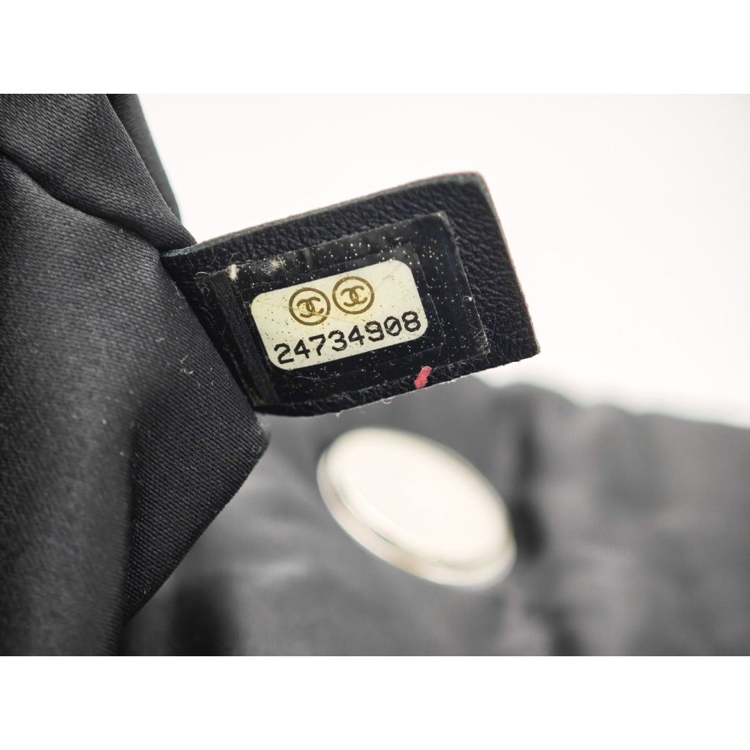 CHANEL ツイード ナイロン チェーンショルダー マトラッセ ハンドバッグ