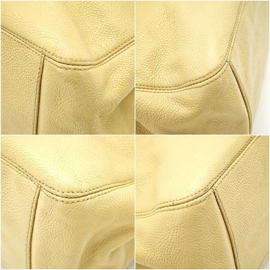 CHANEL シャネル ターンロック チェーントートバッグ ベージュ レディース