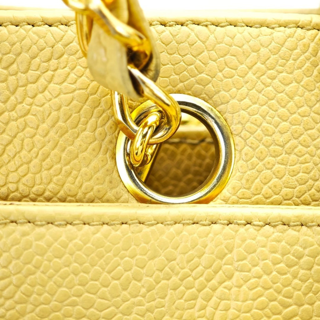 CHANEL シャネル ターンロック チェーントートバッグ ベージュ レディース