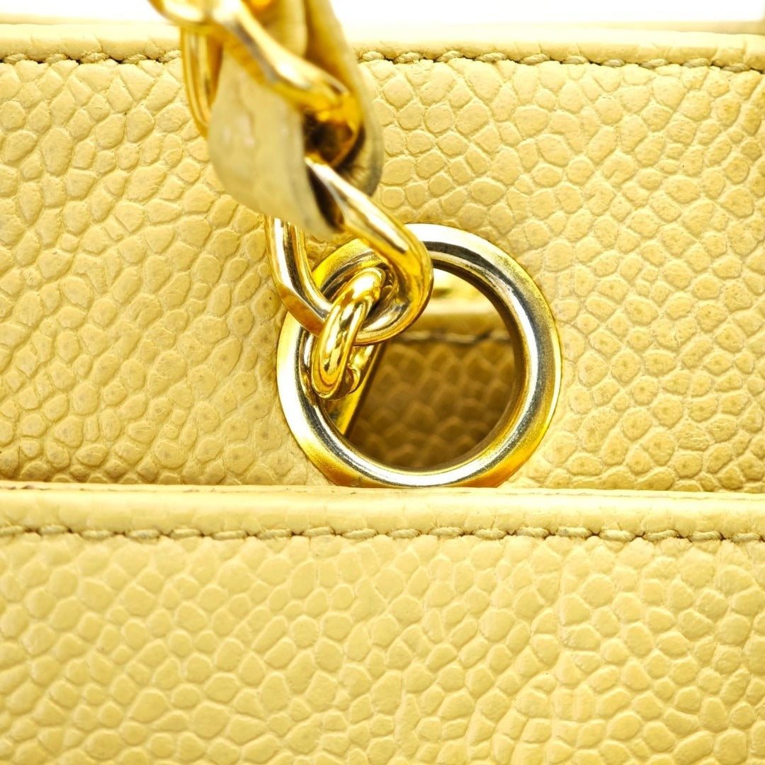 CHANEL シャネル ターンロック チェーントートバッグ ベージュ レディース