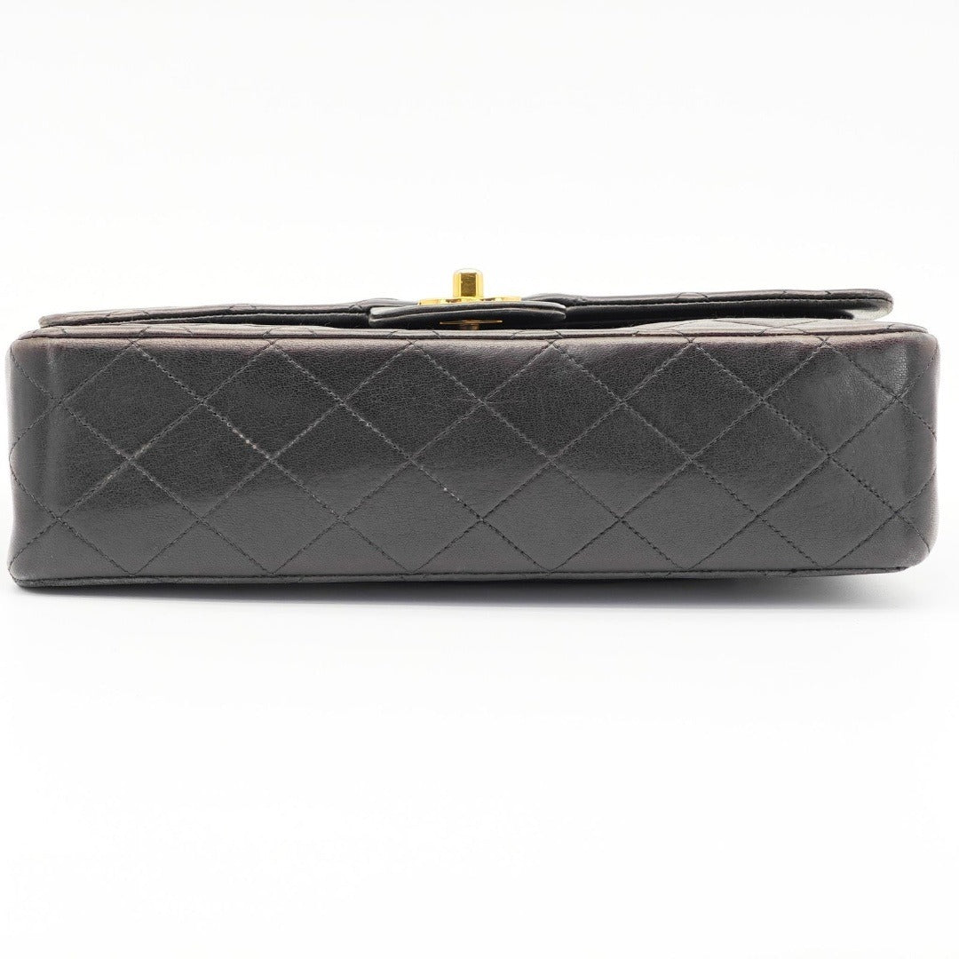 CHANEL マトラッセチェーンショルダー バッグ 2way フラップ ブラック