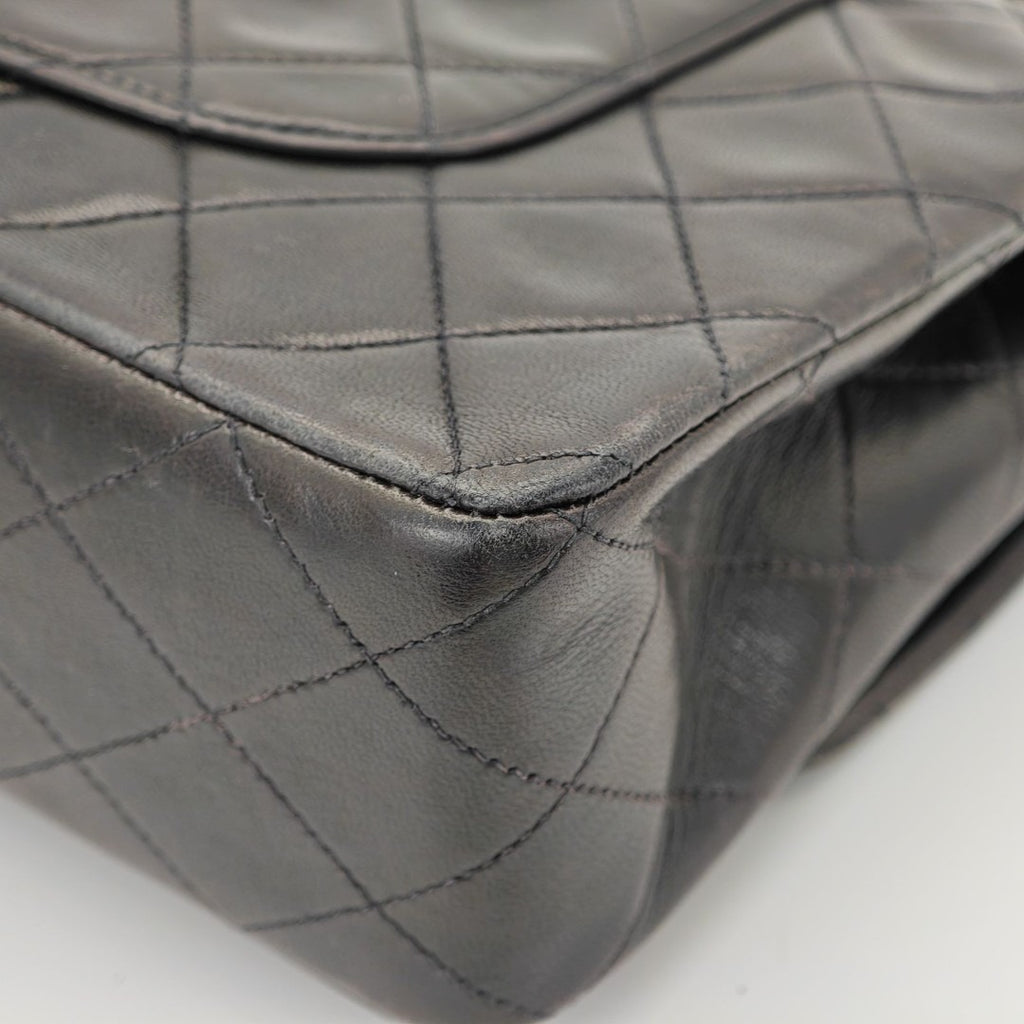 CHANEL マトラッセチェーンショルダー バッグ 2way フラップ ブラック