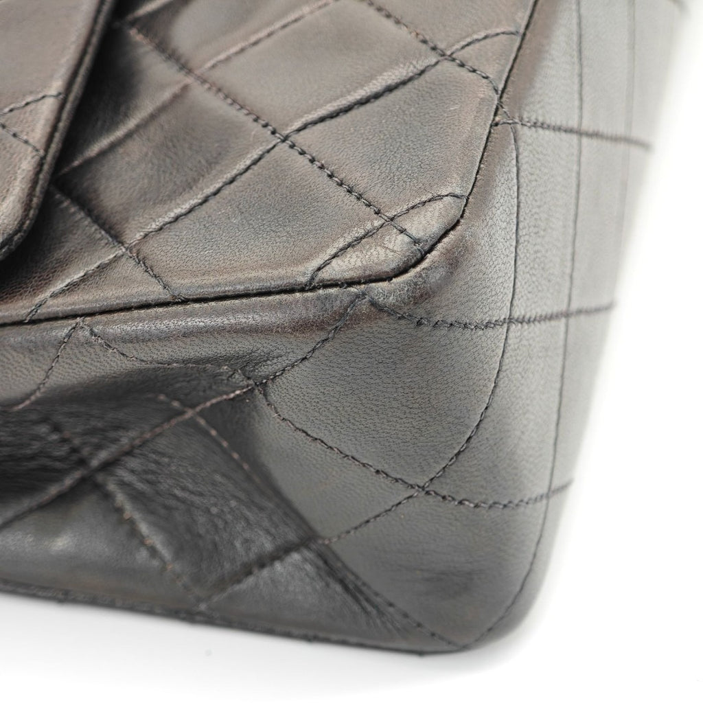 CHANEL マトラッセチェーンショルダー バッグ 2way フラップ ブラック