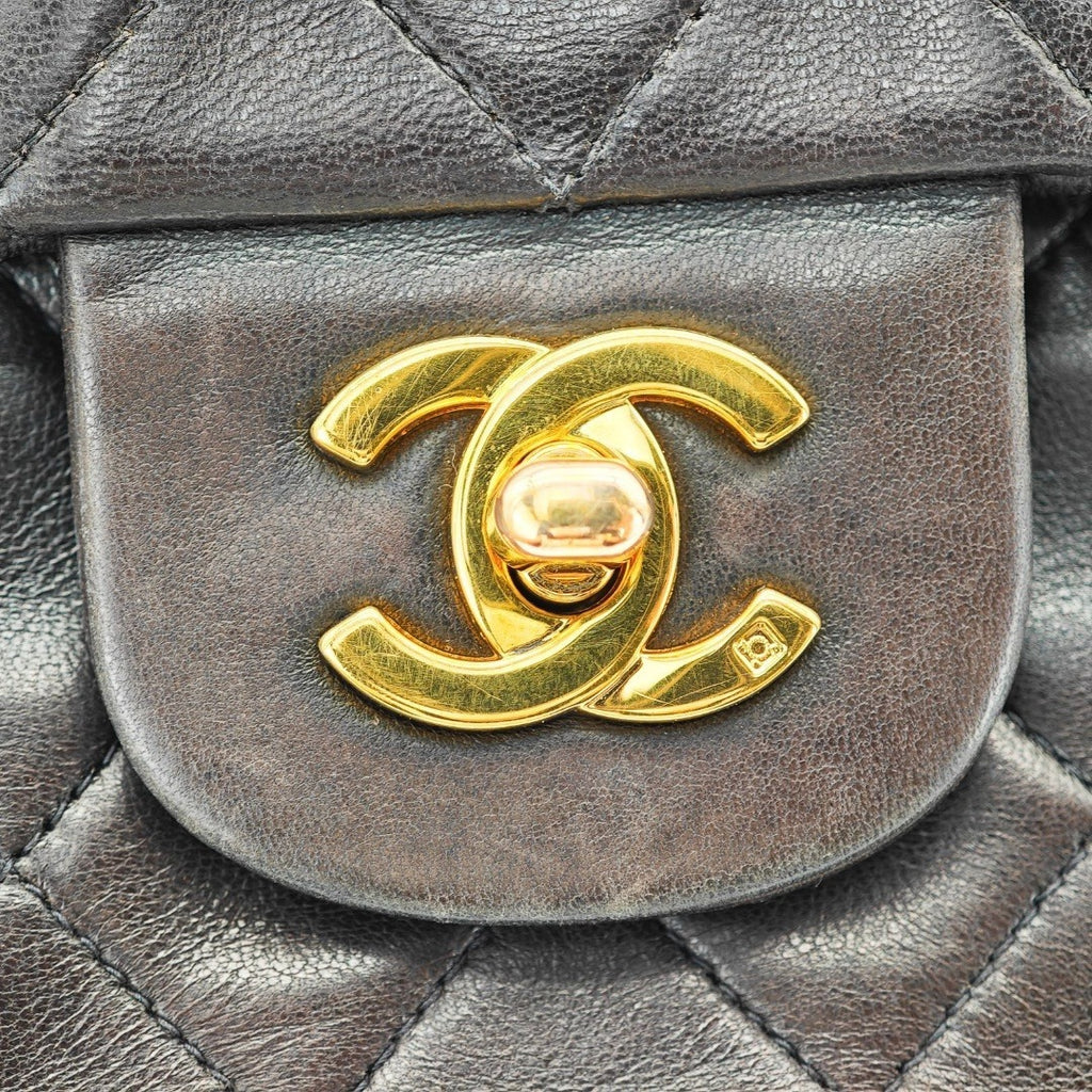 CHANEL マトラッセチェーンショルダー バッグ 2way フラップ ブラック