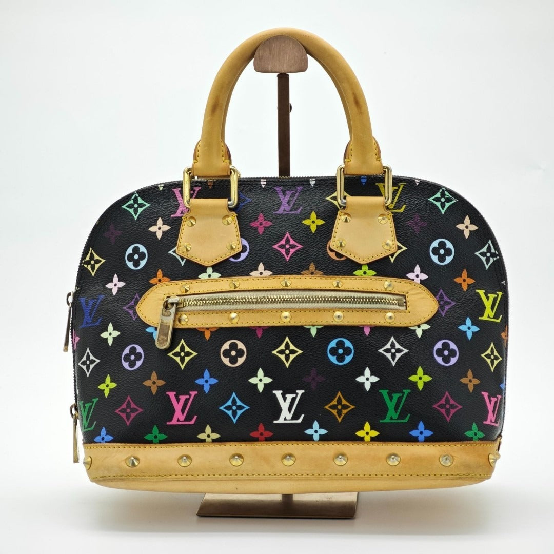 ルイ・ヴィトン モノグラムマルチカラー アルマ ハンドバッグ ノワール
