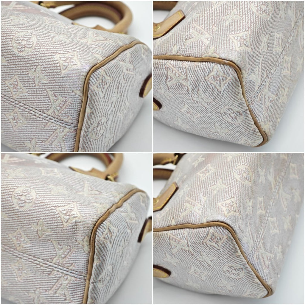 ルイ・ヴィトン モノグラムデニム ナノスピーディ M81213 ショルダーバッグ