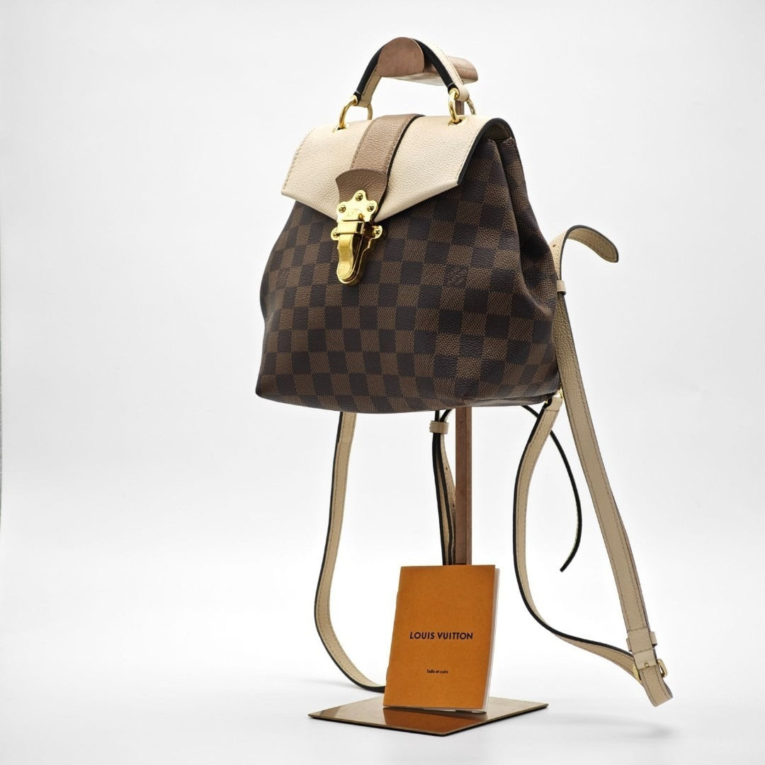 ルイ・ヴィトン ダミエ クラプトン N42259 リュック フラップ ブラウン