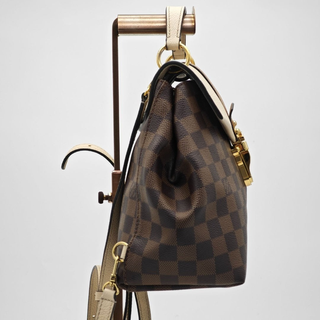 ルイ・ヴィトン ダミエ クラプトン N42259 リュック フラップ ブラウン