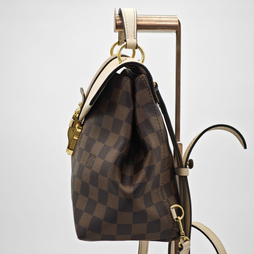 ルイ・ヴィトン ダミエ クラプトン N42259 リュック フラップ ブラウン