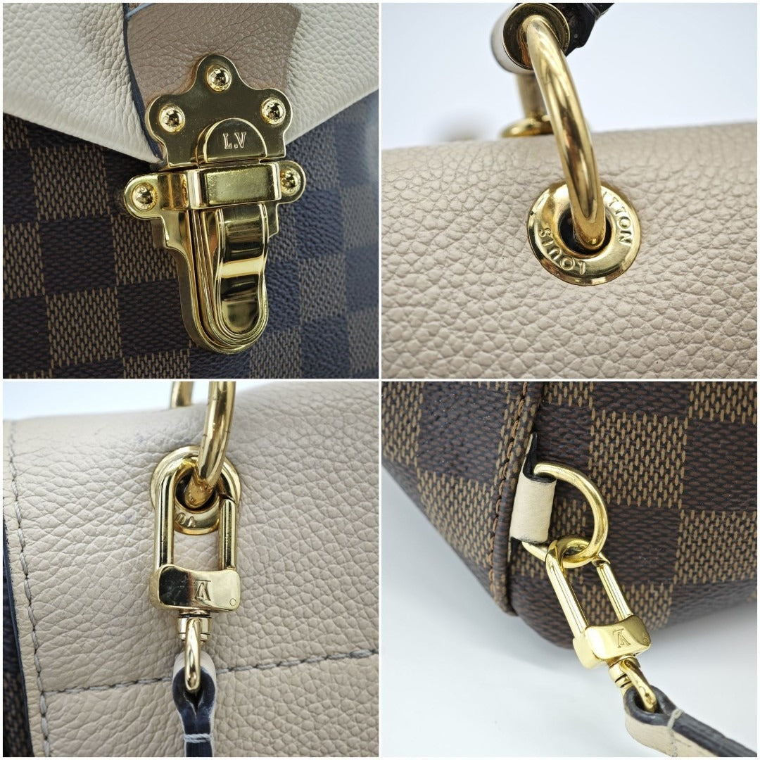 ルイ・ヴィトン ダミエ クラプトン N42259 リュック フラップ ブラウン