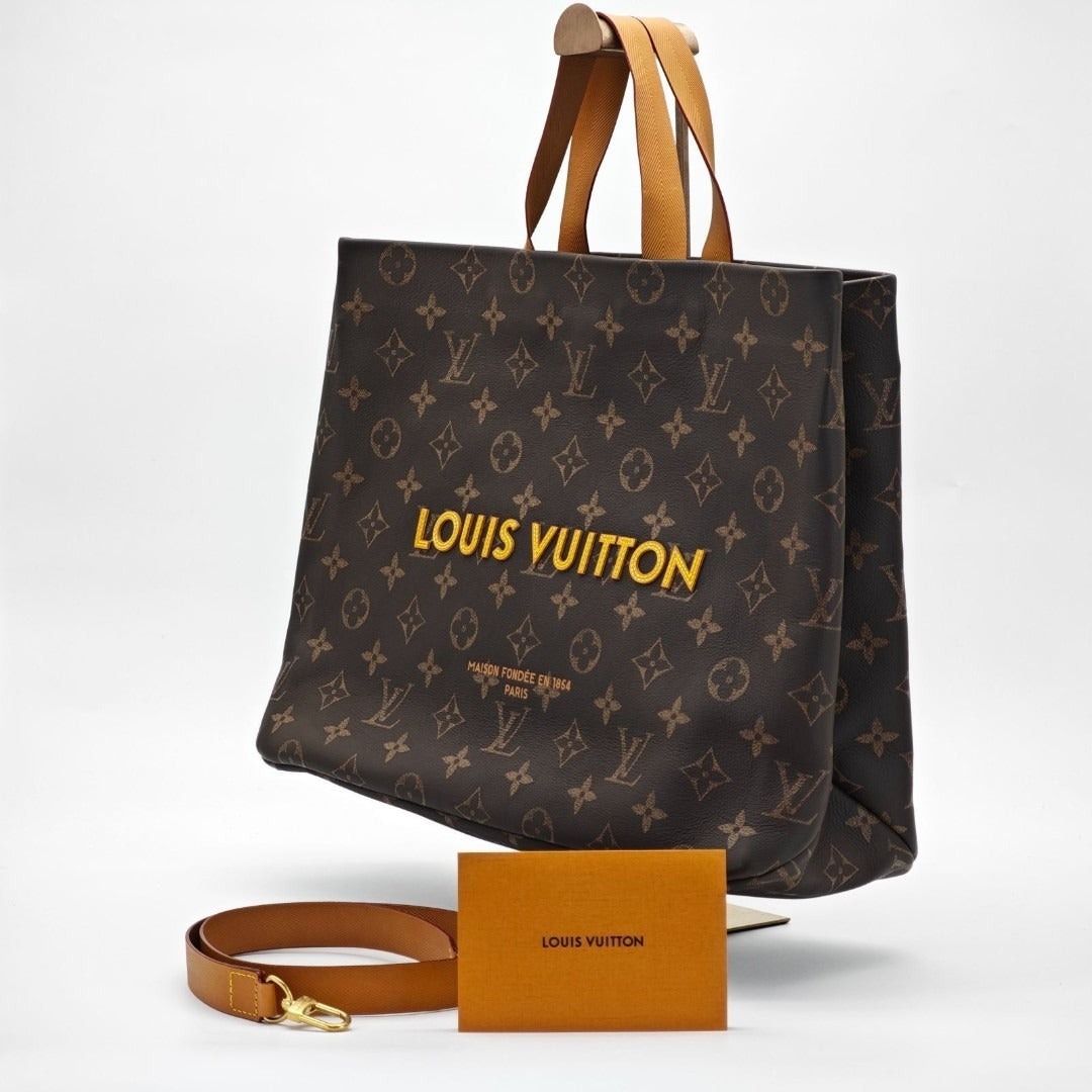 ルイ・ヴィトン モノグラム ショッパー トート MM M13928 ブラウン