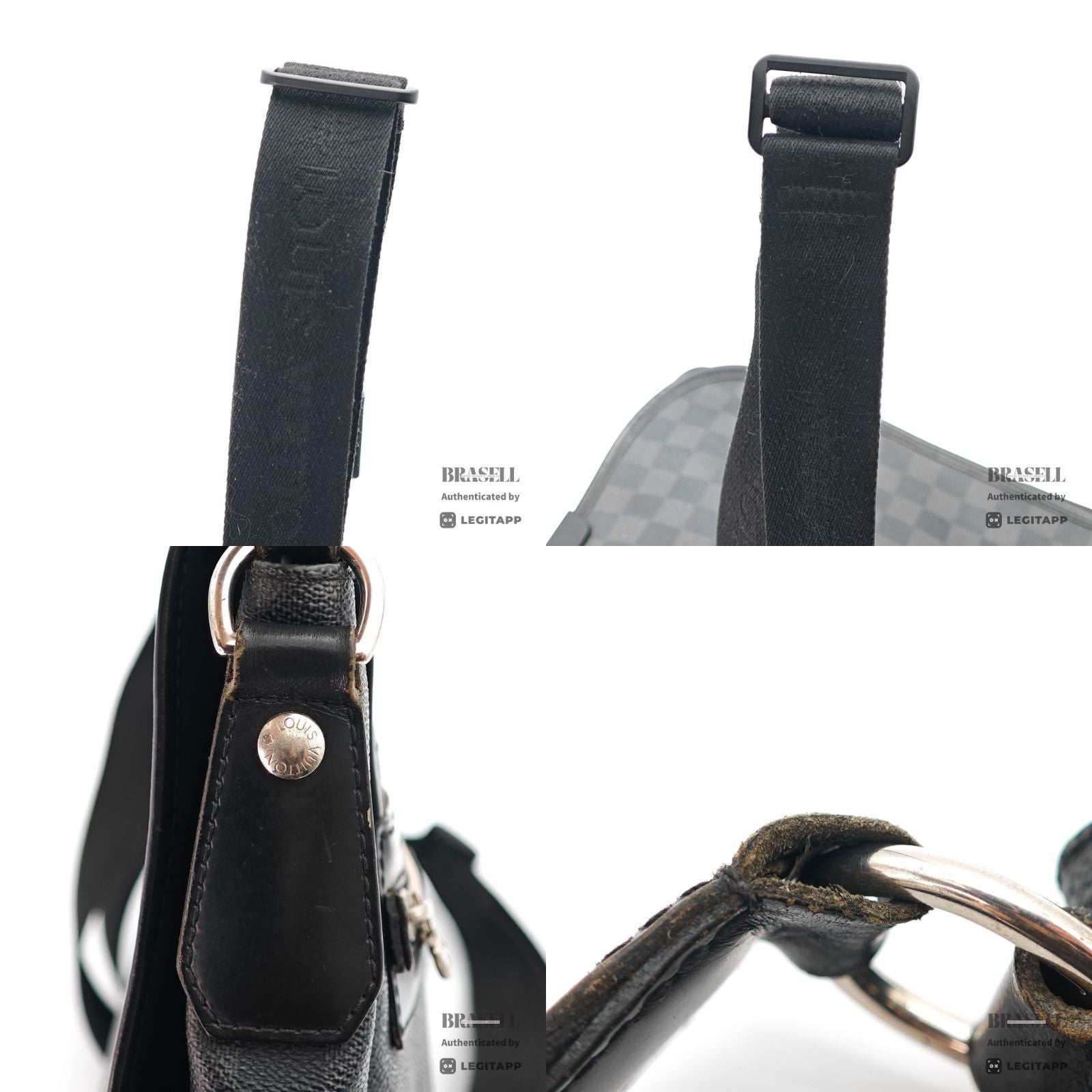 LOUIS VUITTON ルイ・ヴィトン ダニエルMM ダミエ ダニエルMM N58029 SP0160 ショルダーバッグ キャンバス ブラック グレー レディース