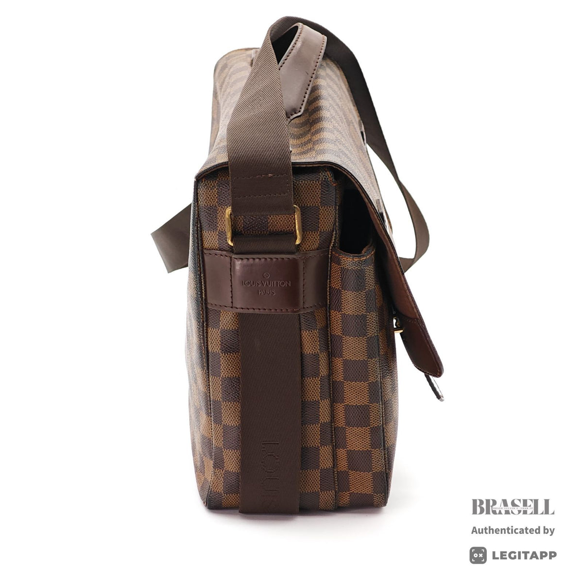 LOUIS VUITTON ルイ・ヴィトン ショルダーバッグ ダミエ・エベヌ・レザー レディース