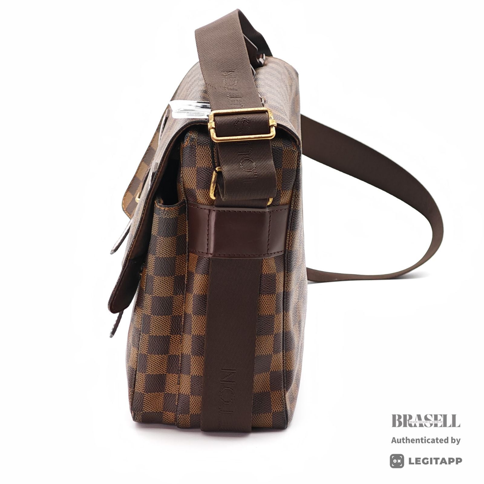 LOUIS VUITTON ルイ・ヴィトン ショルダーバッグ ダミエ・エベヌ・レザー レディース