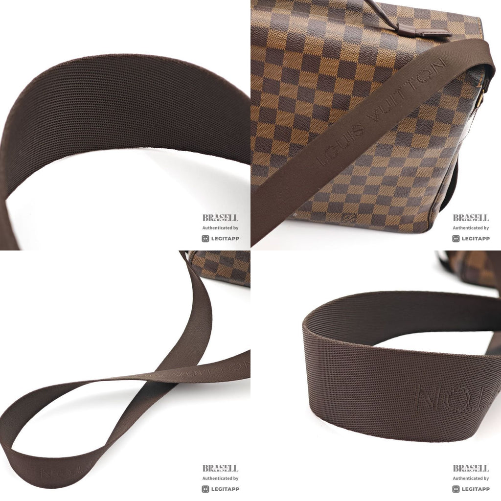 LOUIS VUITTON ルイ・ヴィトン ショルダーバッグ ダミエ・エベヌ・レザー レディース