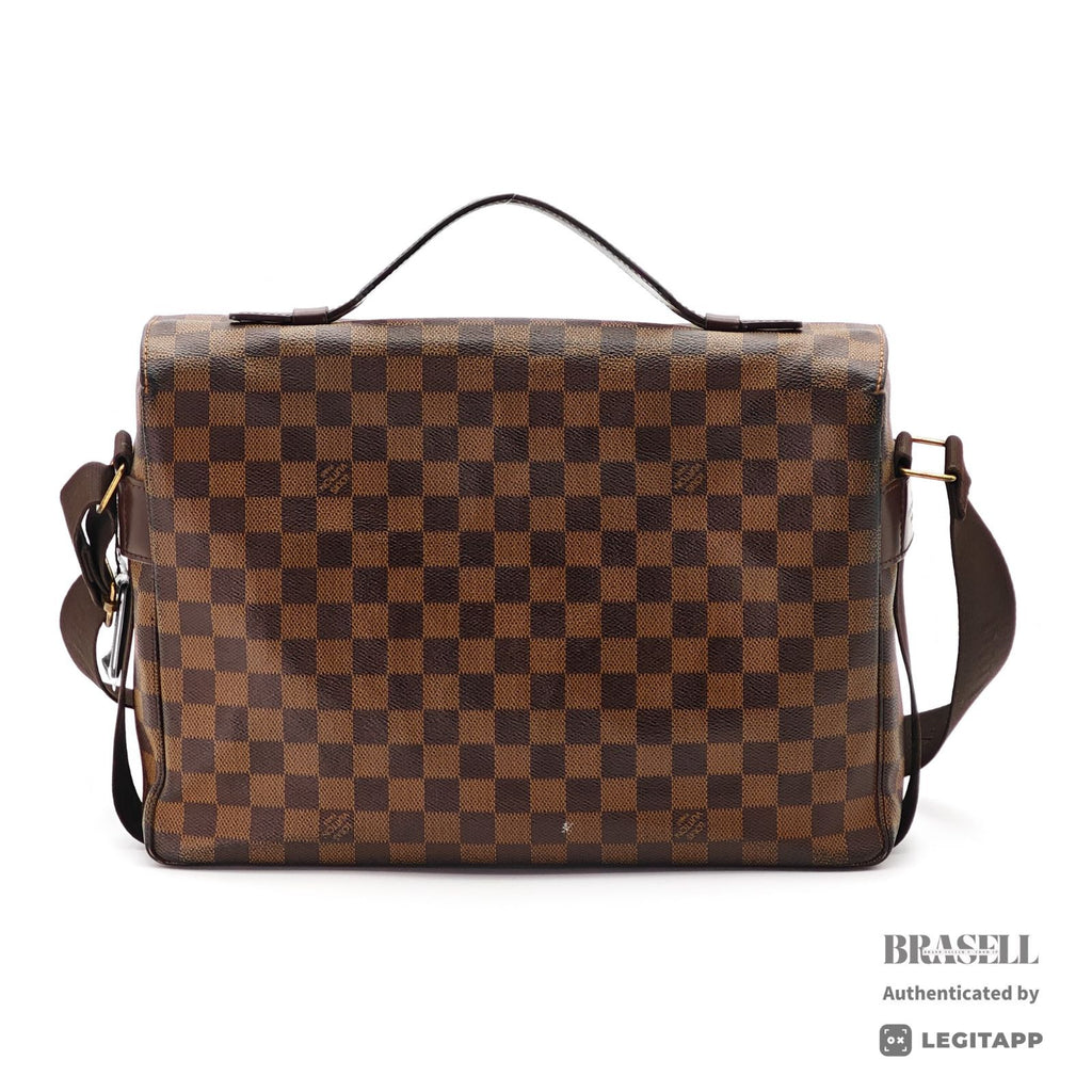 LOUIS VUITTON ルイ・ヴィトン ショルダーバッグ ダミエ・エベヌ・レザー レディース