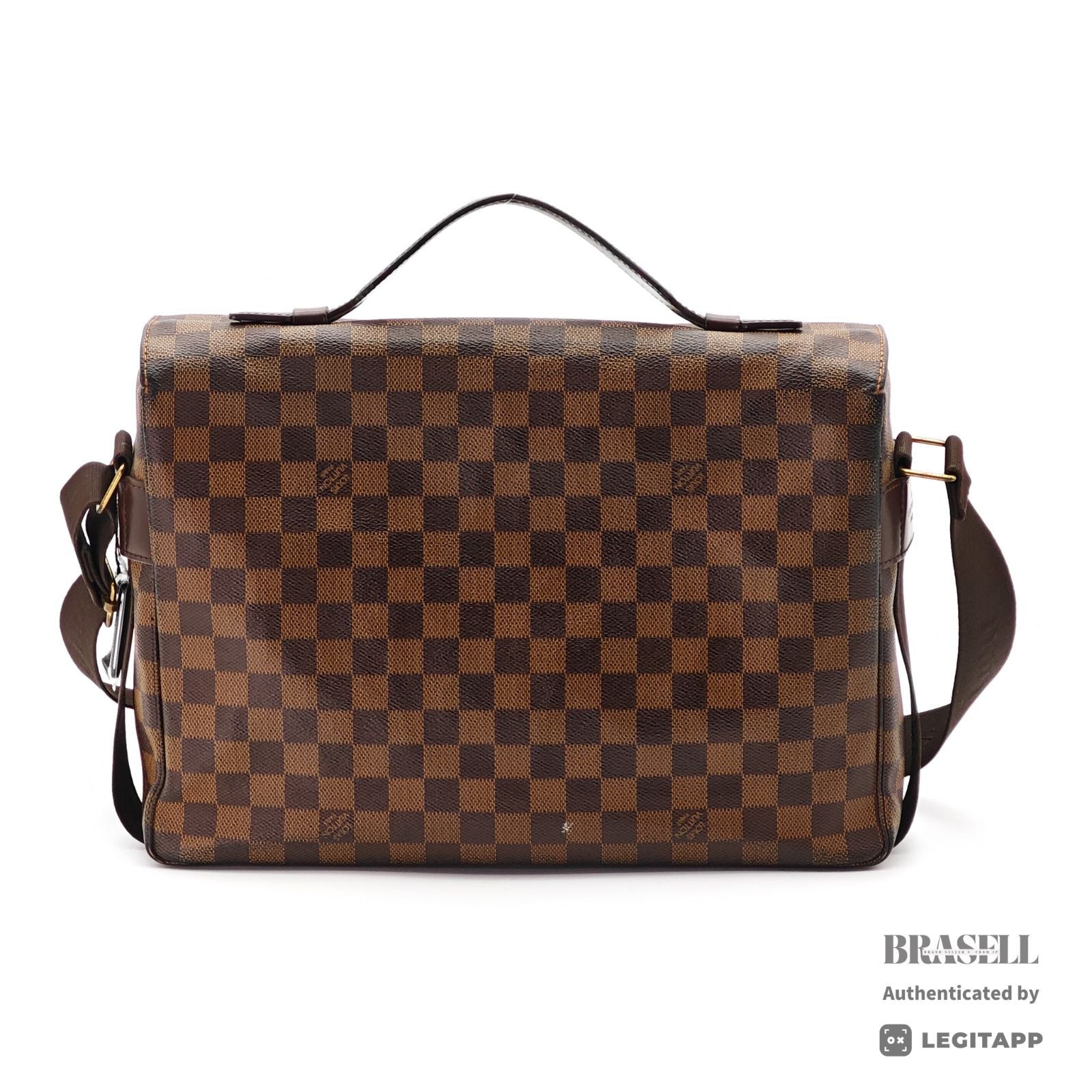 LOUIS VUITTON ルイ・ヴィトン ショルダーバッグ ダミエ・エベヌ・レザー レディース