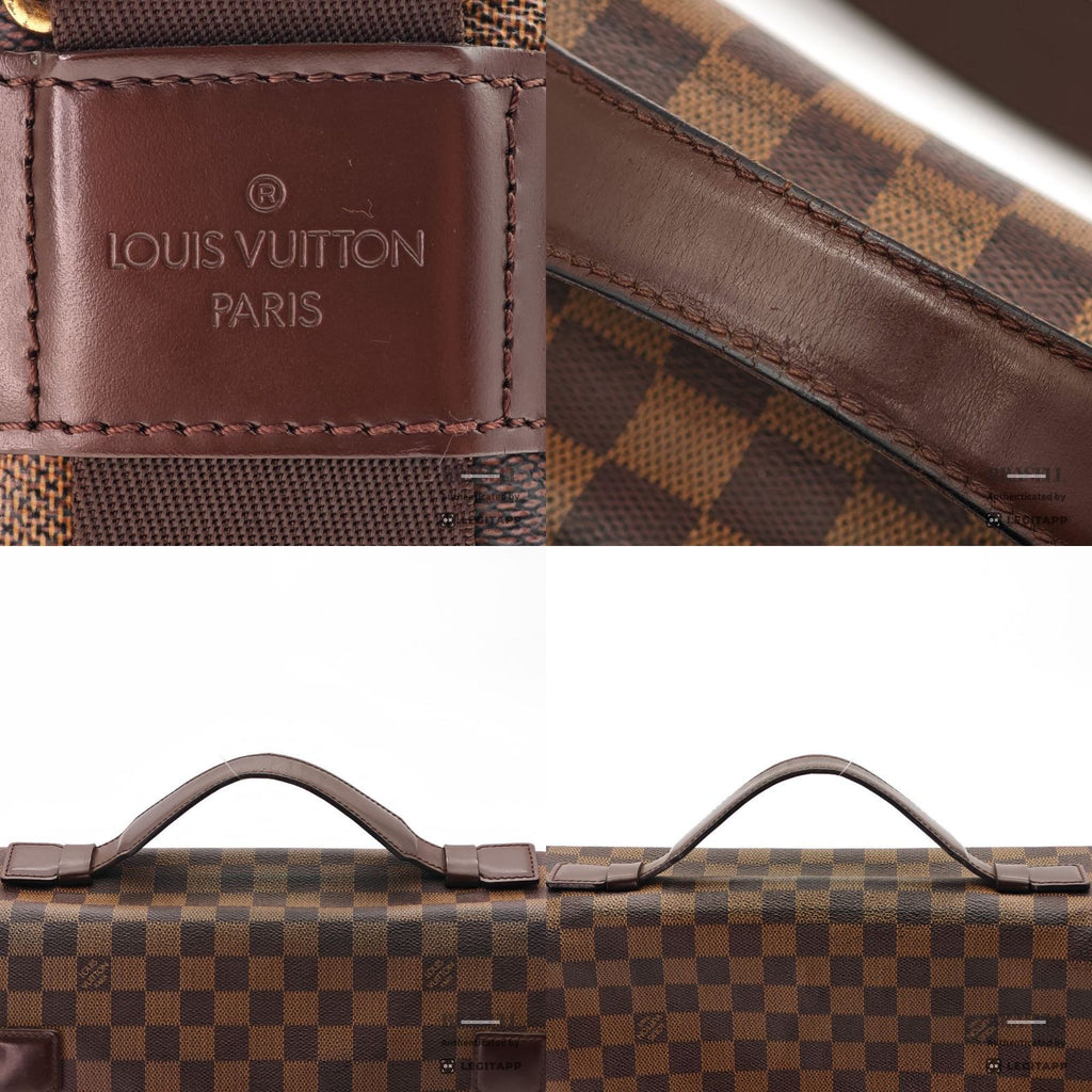 LOUIS VUITTON ルイ・ヴィトン ショルダーバッグ ダミエ・エベヌ・レザー レディース