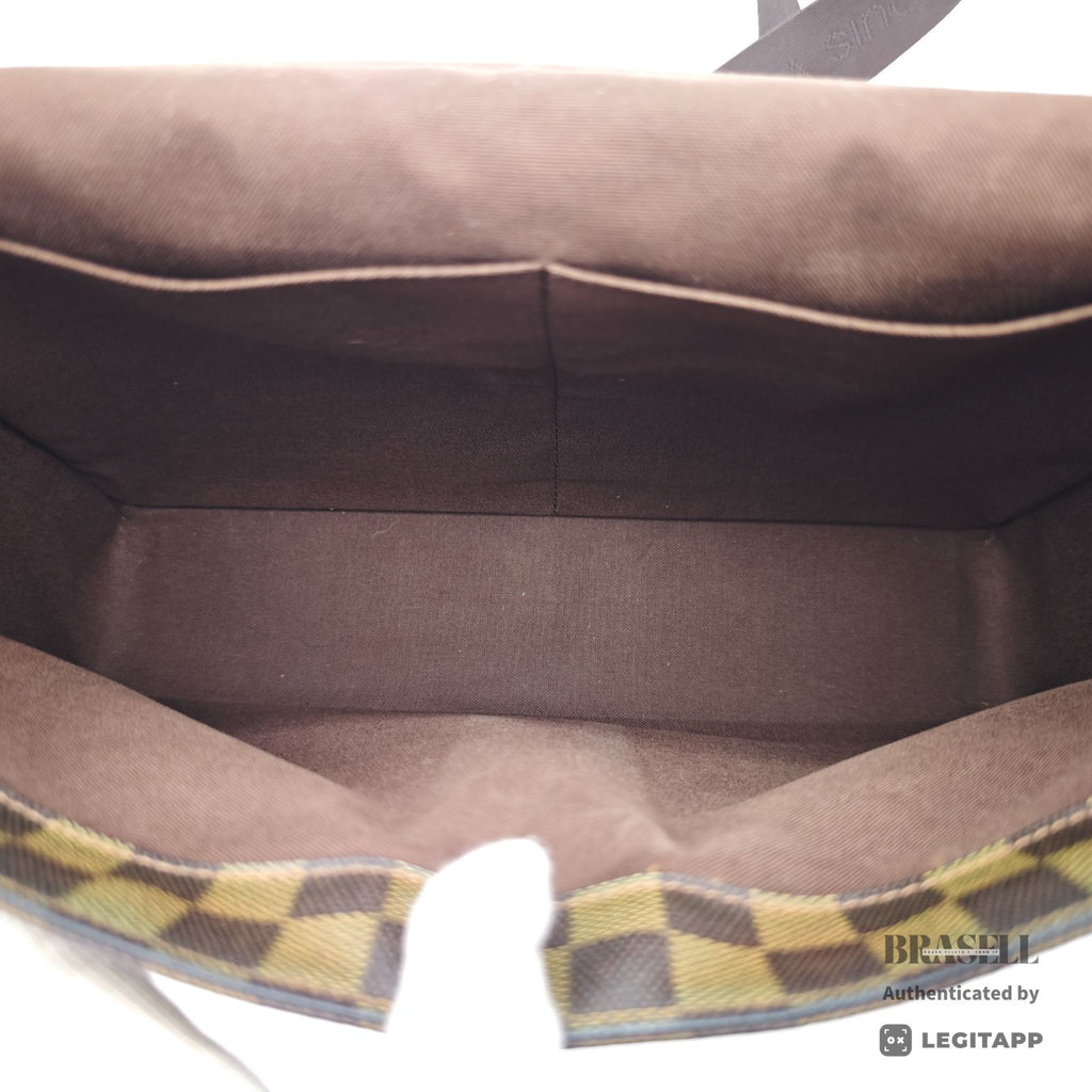 LOUIS VUITTON ルイ・ヴィトン ショルダーバッグ ダミエ・エベヌ・レザー レディース