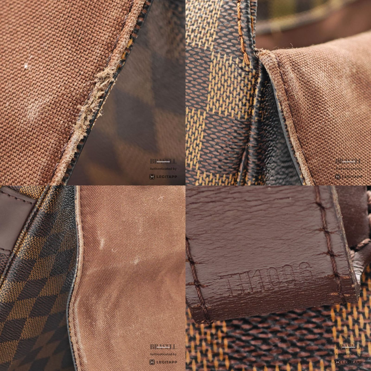 LOUIS VUITTON ルイ・ヴィトン ショルダーバッグ ダミエ・エベヌ・レザー レディース