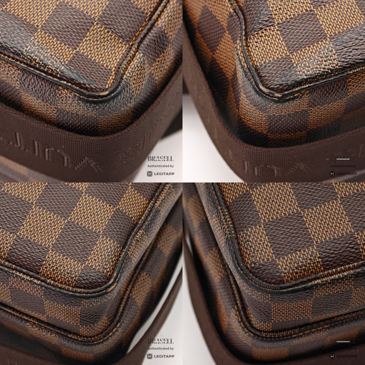 LOUIS VUITTON ルイ・ヴィトン ショルダーバッグ ダミエ・エベヌ・レザー レディース