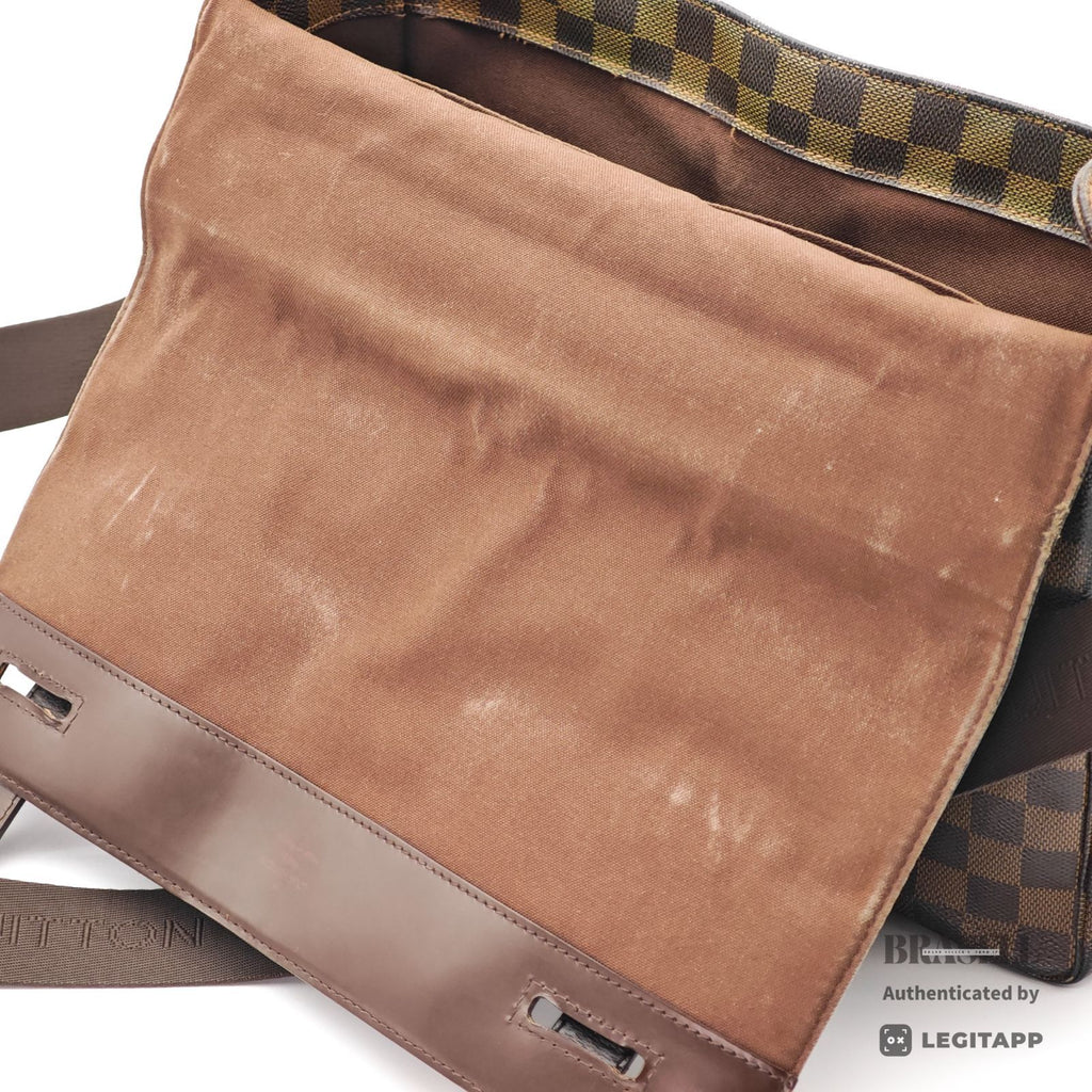 LOUIS VUITTON ルイ・ヴィトン ショルダーバッグ ダミエ・エベヌ・レザー レディース