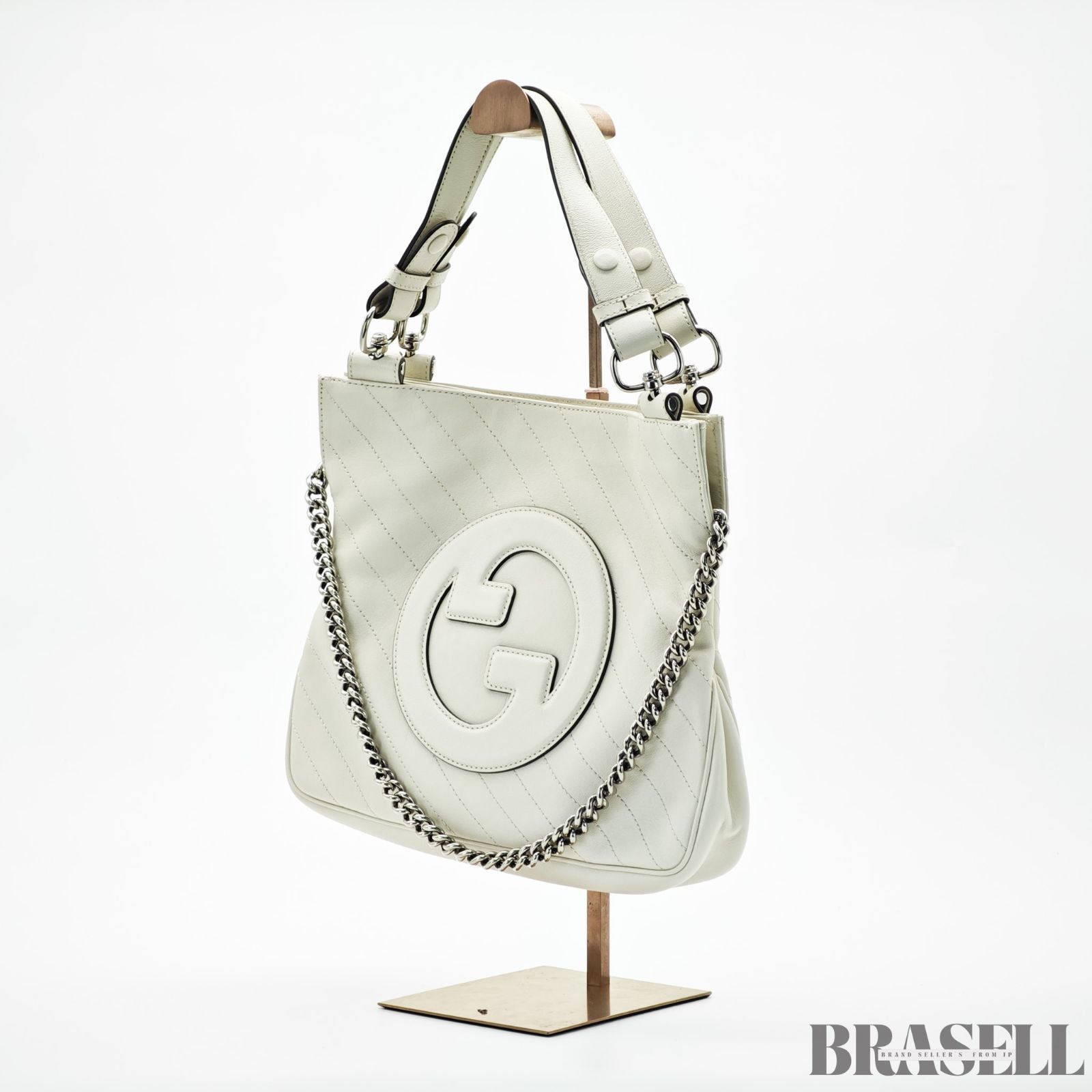 GUCCI グッチ ブロンディ トート バッグ ベージュ アイボリー レディース 保存袋