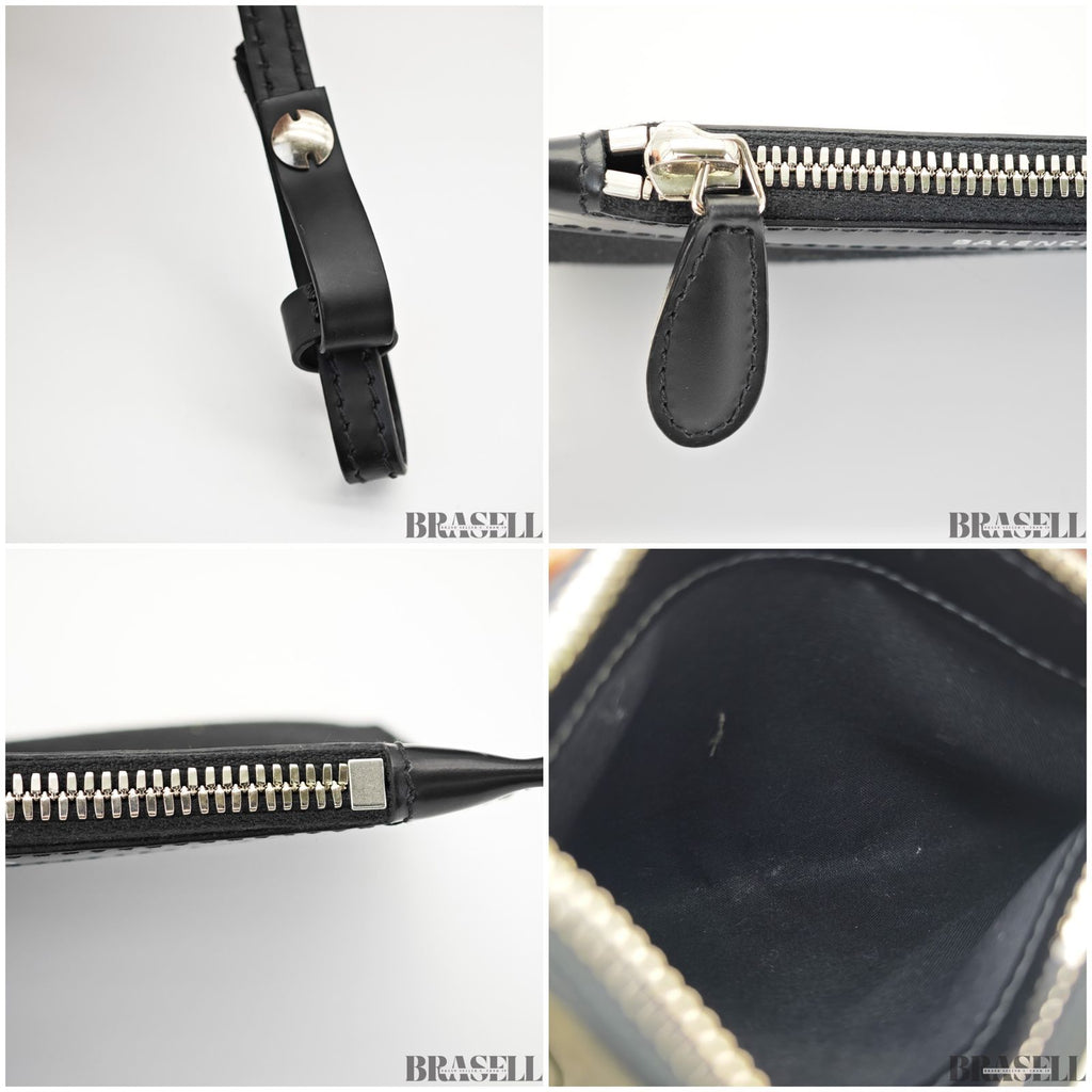 BALENCIAGA バレンシアガ ネイビーカバXS 390346・1000 バッグ ハンドバッグ ショルダーバッグ 2way ブラック レディース 保存袋, ショルダーストラップ