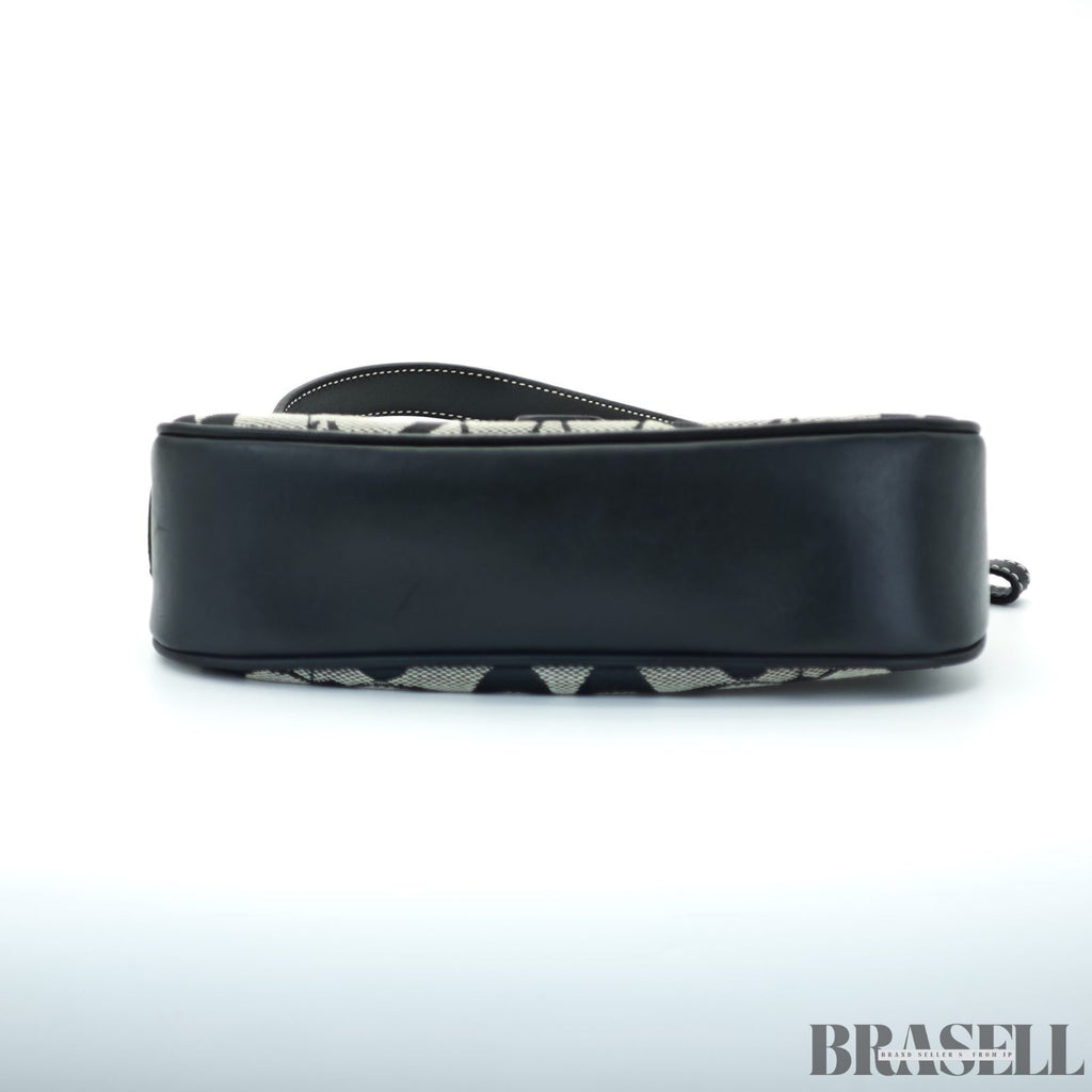 COACH コーチ シグネチャー ショルダーバッグ バッグ ホーボー 三日月 ブラック レディース