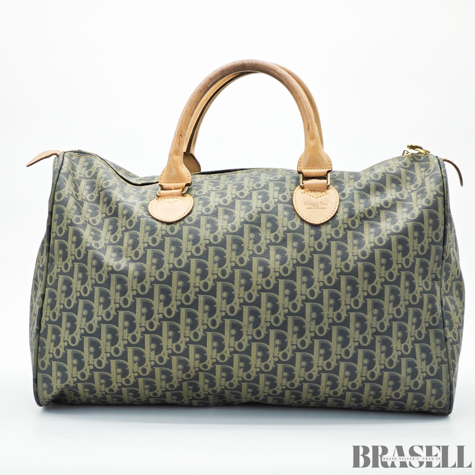 Dior ディオール トロッター ボストンバッグ カーキ 旅行用 トラベルバッグ レディース メンズ