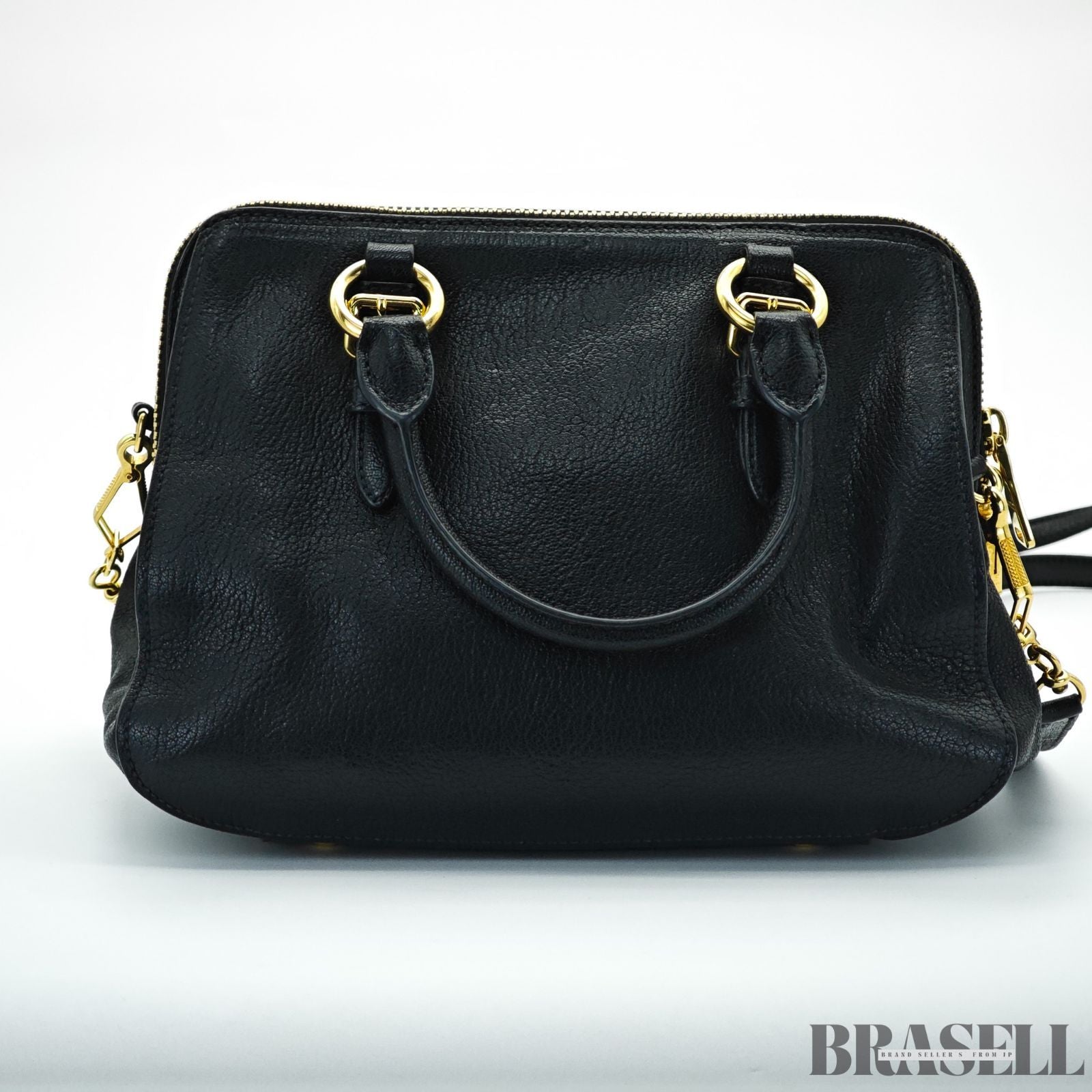 miu miu ミュウミュウ マドラス 2way RL0058 バッグ ハンドバッグ ショルダーバッグ ブラック 黒 レディース 保存袋 ギャランティーカード ショルダーストラップ