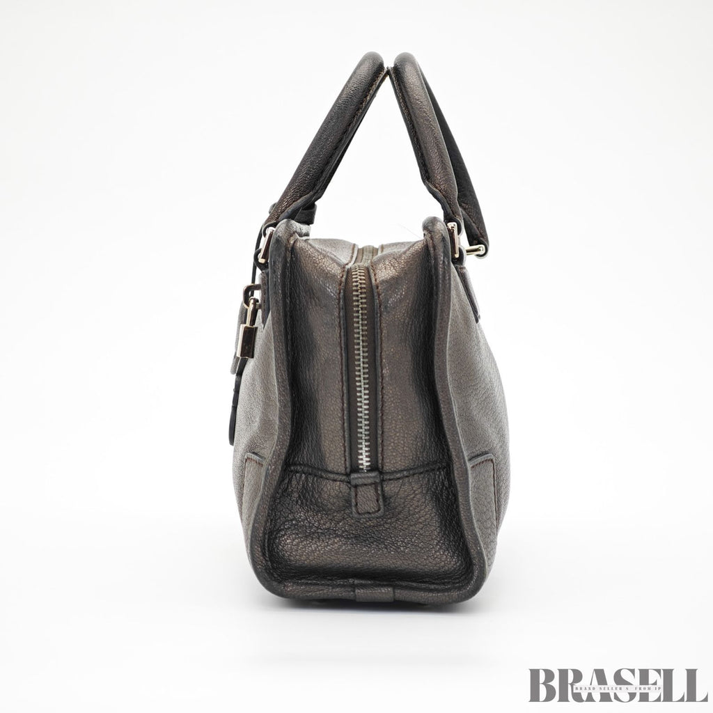 LOEWE ロエベ アマソナ 23 バッグ ハンドバッグ 横長 ガンメタ レディース メンズ