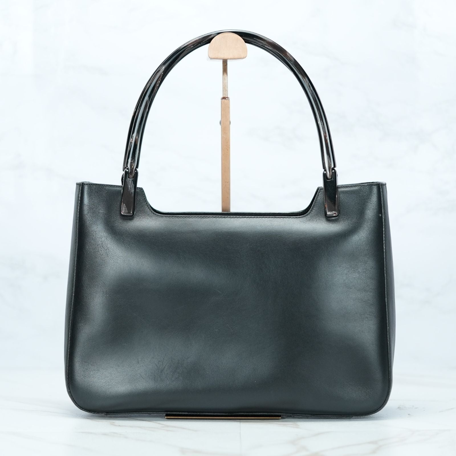 PRADA ヴィッテロ VITELLO CORINO NERO ハンドバッグ BR1277 バッグ トートバッグ ブラック トートバッグ レディース メンズ 保存袋 ギャランティーカード