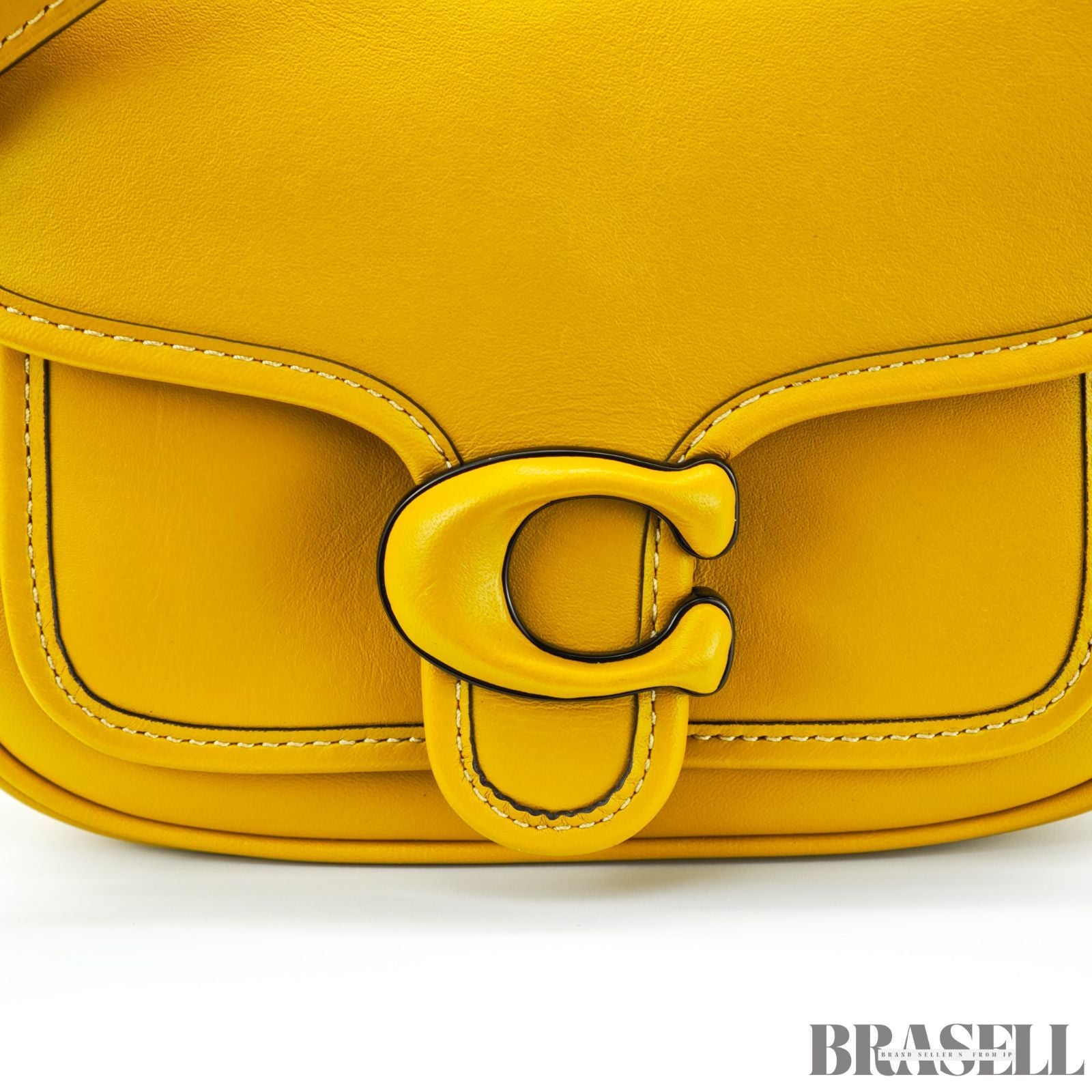 COACH コーチ タビー メッセンジャー バッグ ショルダーバッグ フラップ コンパクト イエロー レディース