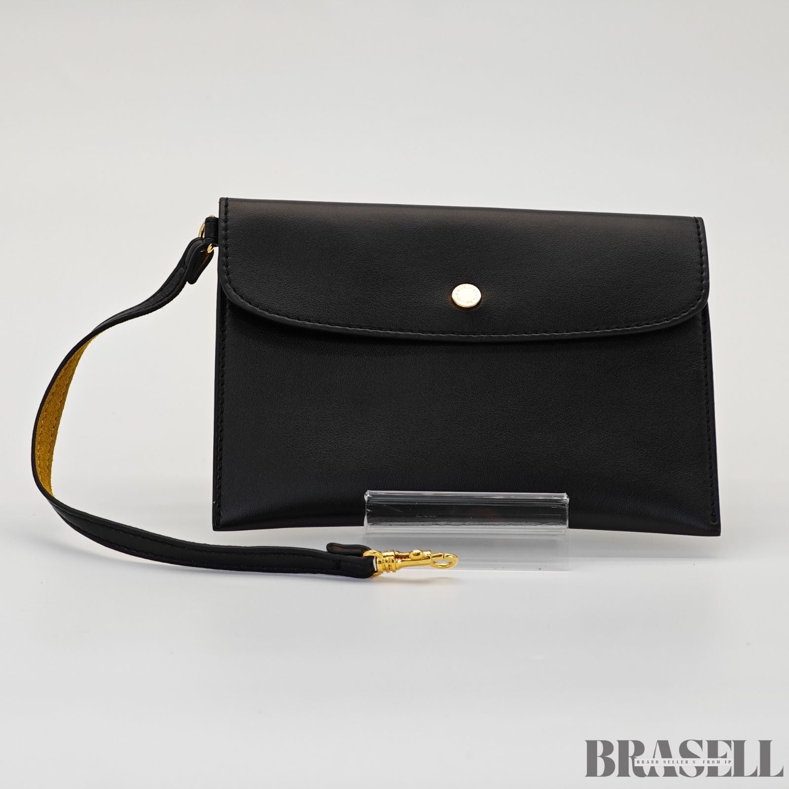 Stella McCartney ステラマッカートニー レザートートバッグ 513860W9923 バッグ ハンドバッグ ショルダーバッグ 2way ポーチ付き ブラック レディース 保存袋, ショルダーストラップ