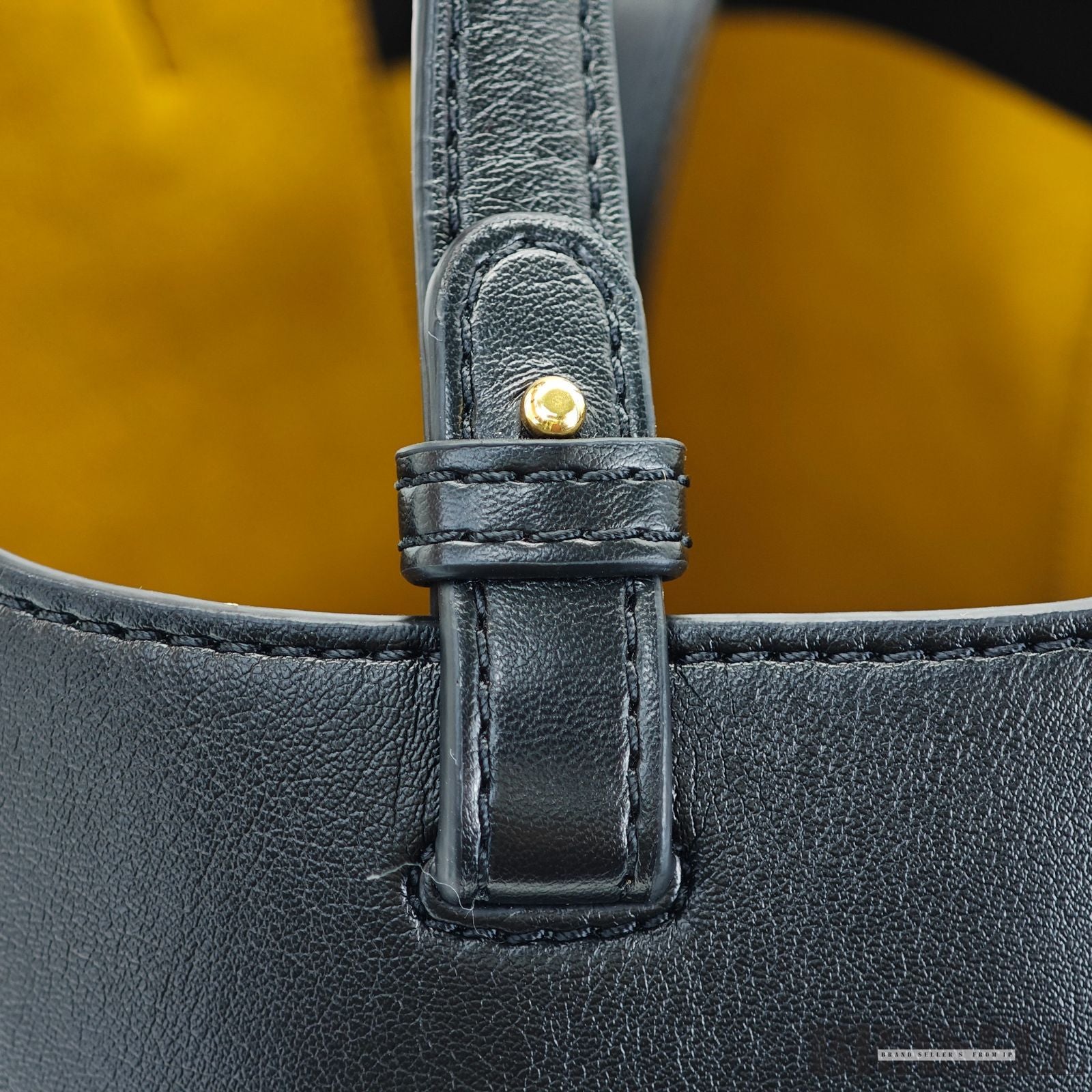 Stella McCartney ステラマッカートニー レザートートバッグ 513860W9923 バッグ ハンドバッグ ショルダーバッグ 2way ポーチ付き ブラック レディース 保存袋, ショルダーストラップ