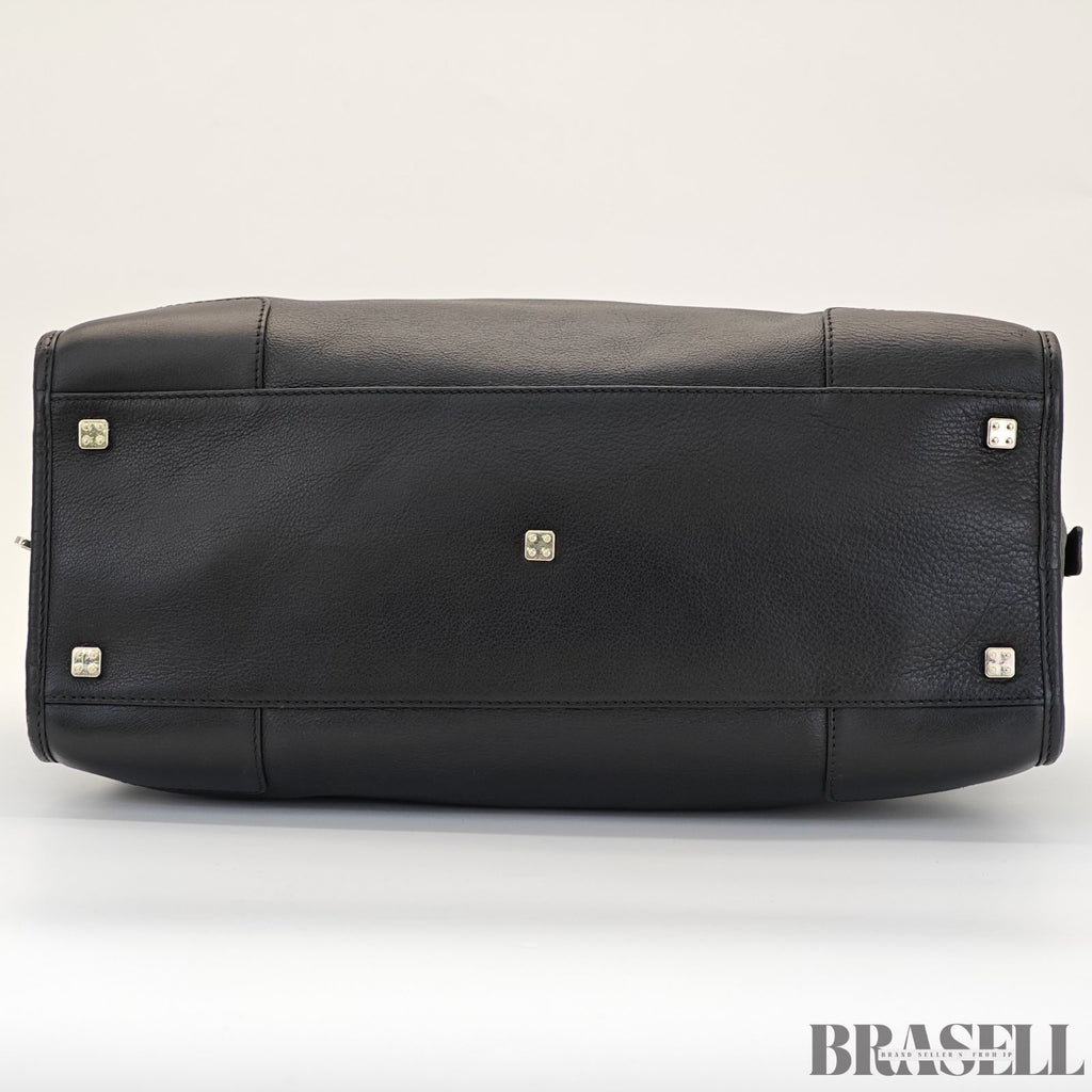 LOEWE ロエベ アマソナ36 バッグ ハンドバッグ 横長 ブラック シルバー金具 レディース メンズ