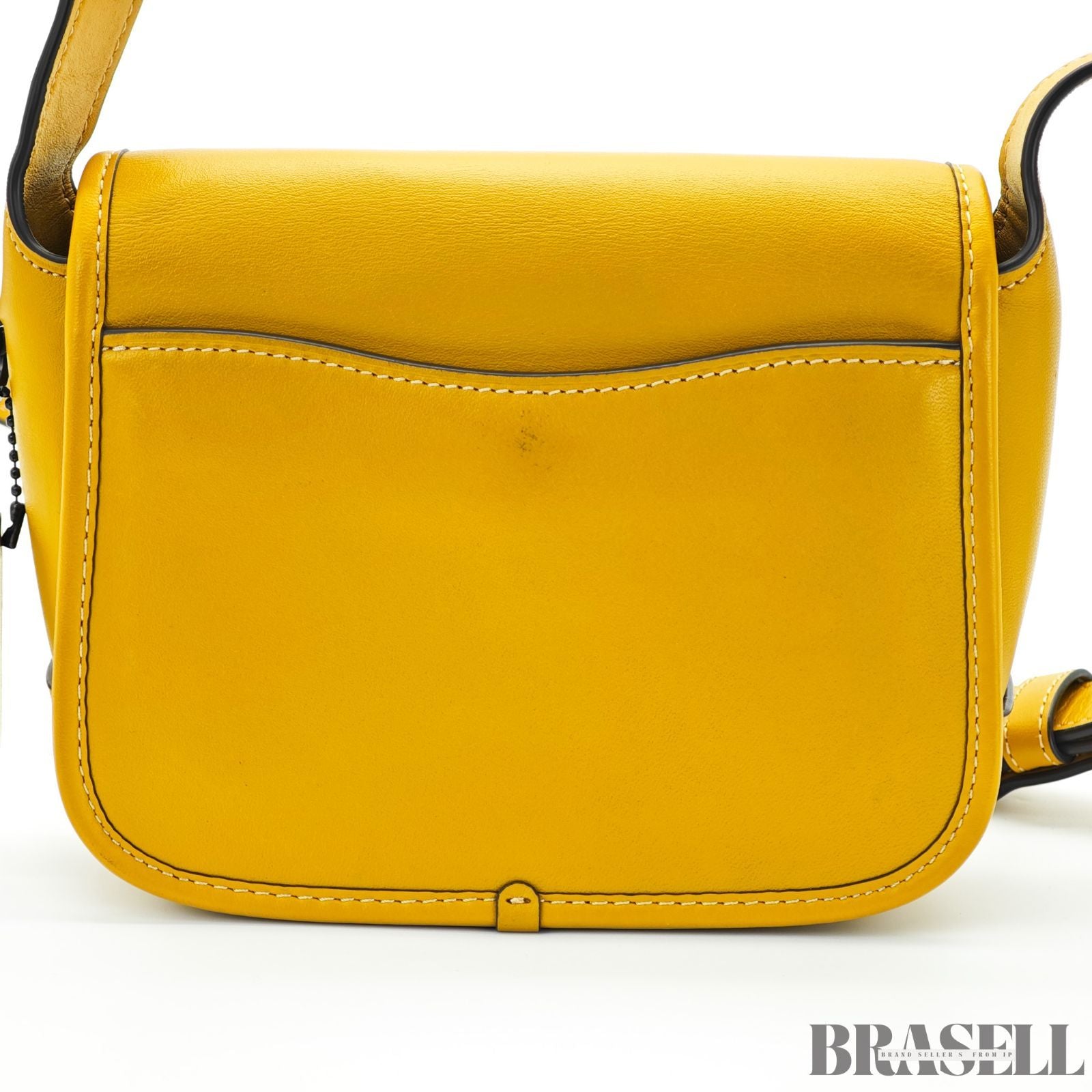 COACH コーチ タビー メッセンジャー バッグ ショルダーバッグ フラップ コンパクト イエロー レディース