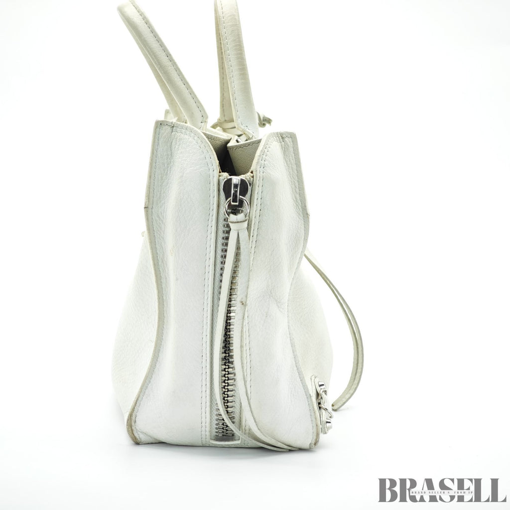 BALENCIAGA バレンシアガ THE PAPER 370926 バッグ 2way ハンドバッグ ショルダーバッグ アイボリー レディース ショルダーストラップ