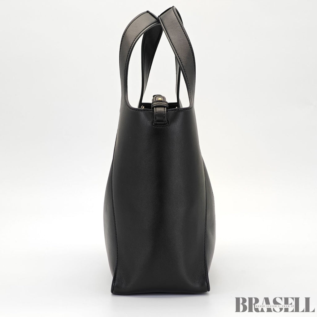 Stella McCartney ステラマッカートニー レザートートバッグ 513860W9923 バッグ ハンドバッグ ショルダーバッグ 2way ポーチ付き ブラック レディース 保存袋, ショルダーストラップ