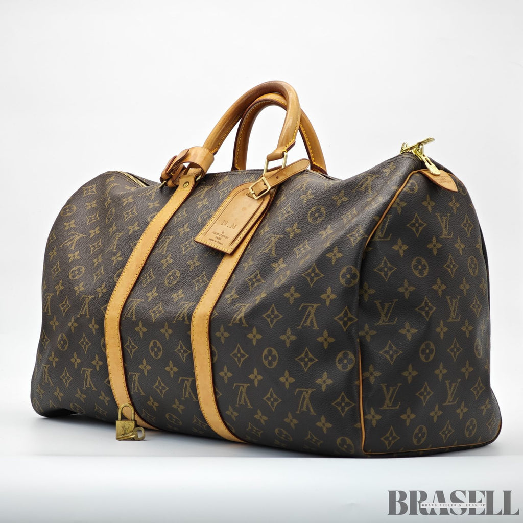 LOUIS VUITTON ルイ・ヴィトン キーポル50cm M41426 バッグ ボストンバッグ 大容量 旅行 ブラウン レディース メンズ パドロック 鍵