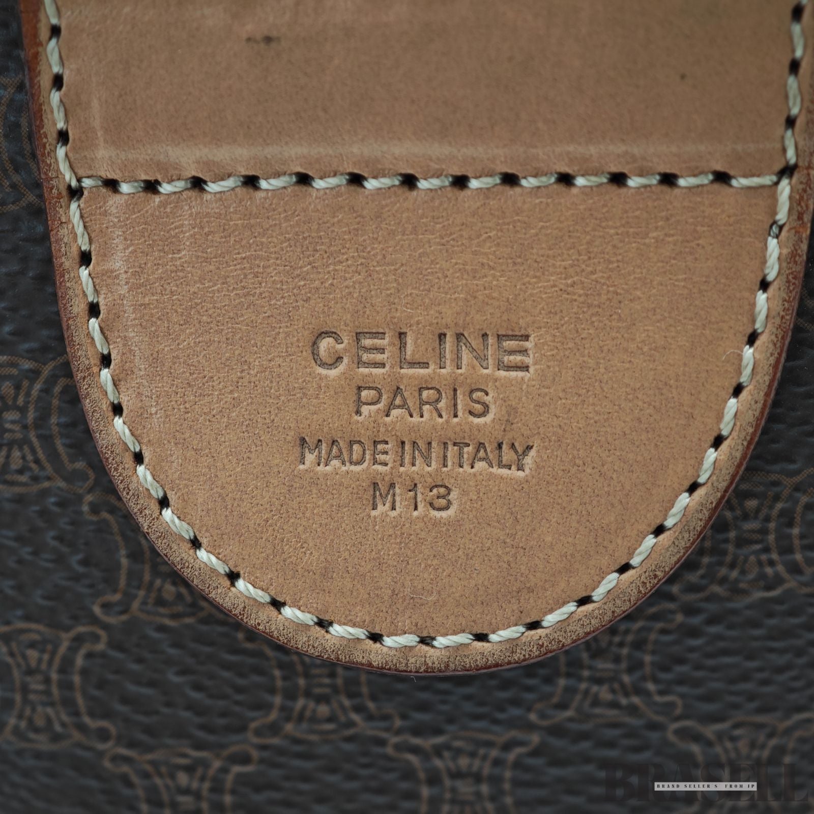 CELINE セリーヌ マカダムハンドバッグ ミニボストンバッグ バッグ ボストンバッグ ブラウン レディース